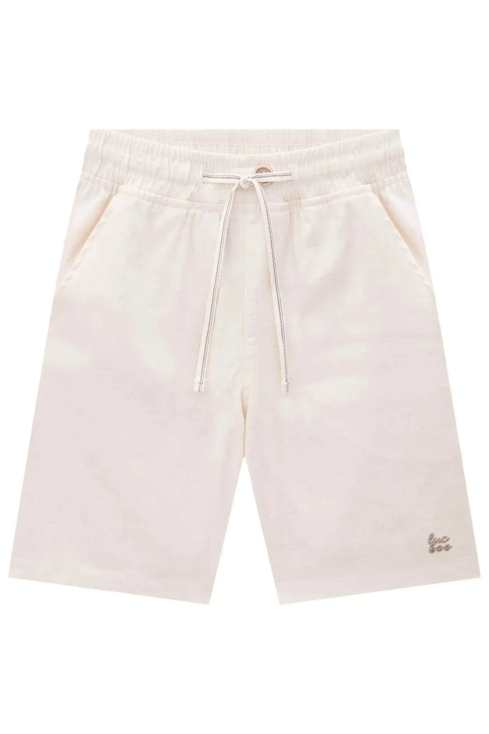 Bermuda em Linho Santorine com Elastano 83627 LucBoo Infantil Menino