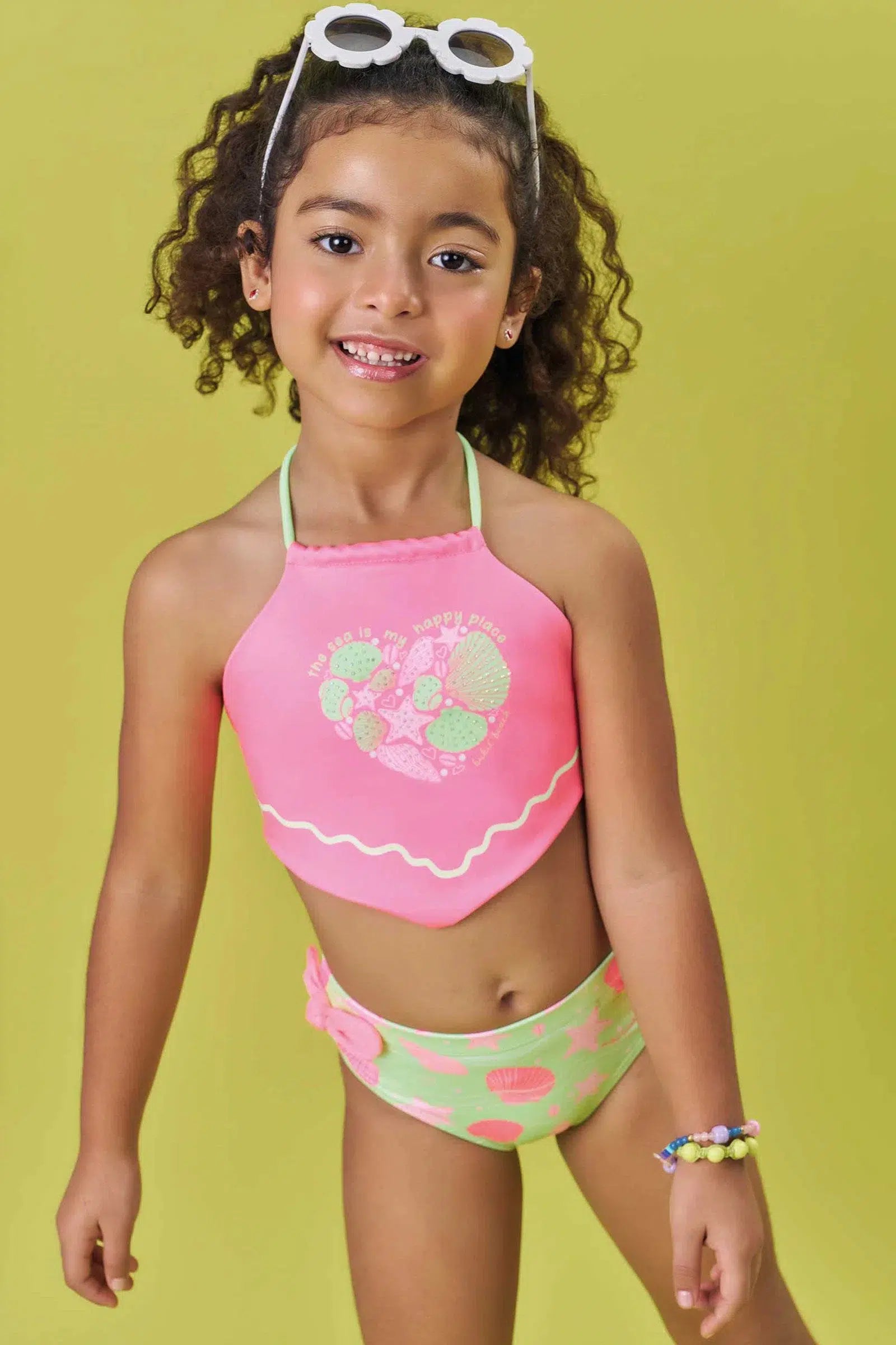 Biquíni Infantil Menina em Malha com Proteção UV50+ 81984 Kukiê