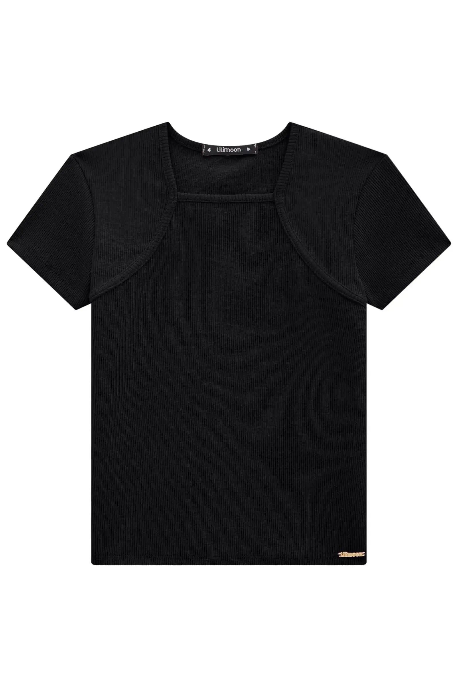Blusa em Canelado 83032 Lilimoon Teen Menina