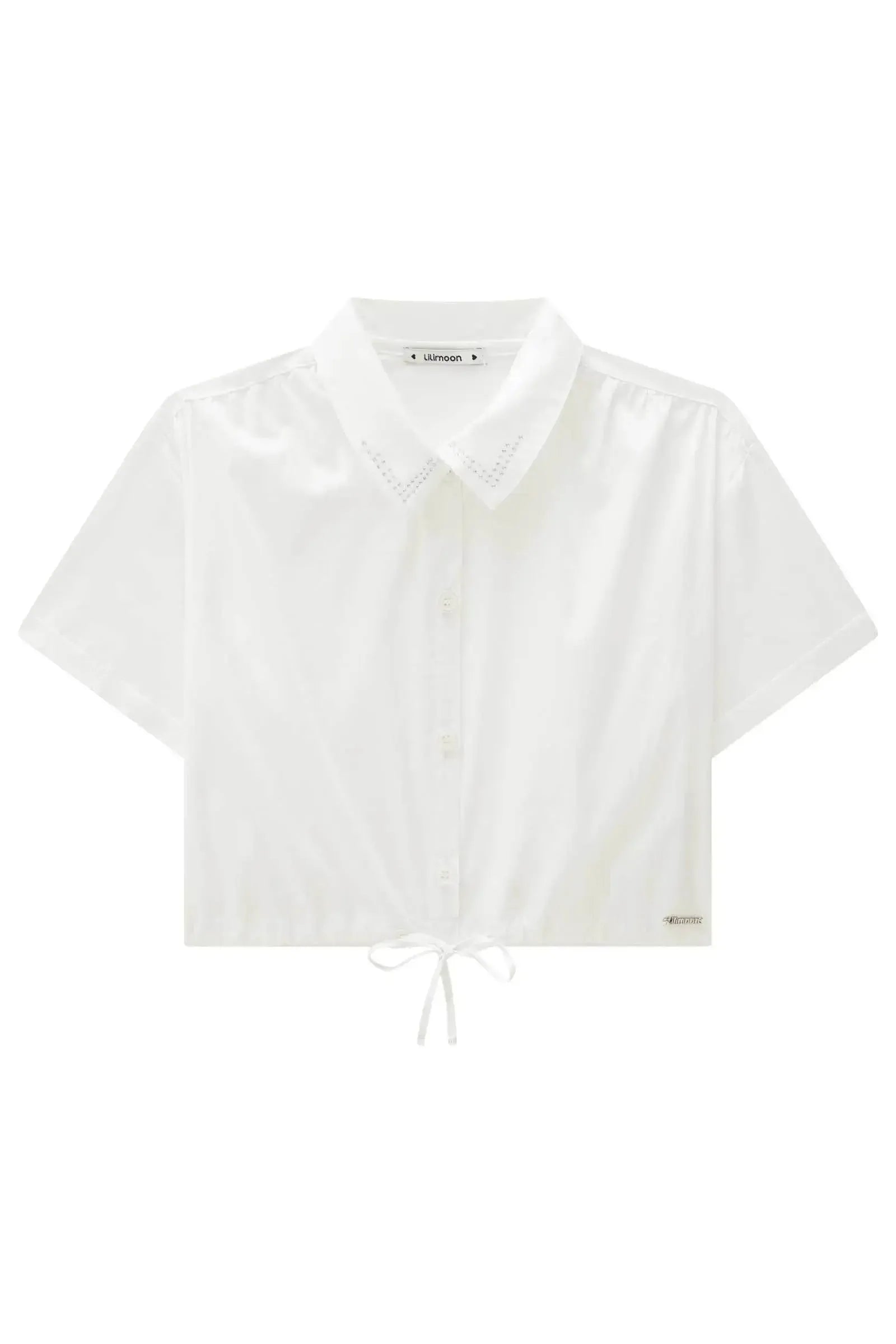 Camisa Boxy Over em Tricoline com Elastano 83138 Lilimoon Teen Menina