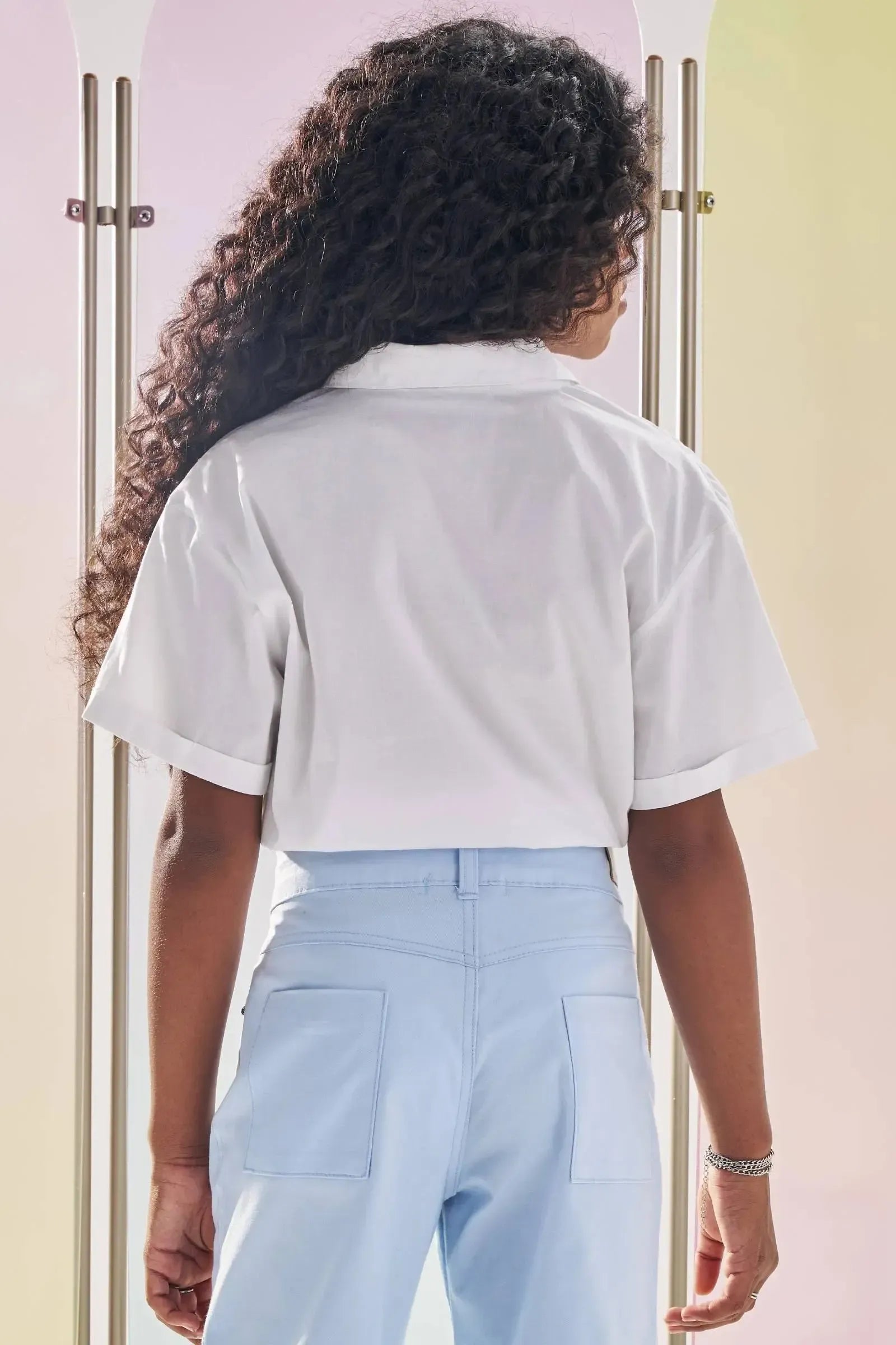 Camisa Boxy Over em Tricoline com Elastano 83138 Lilimoon Teen Menina