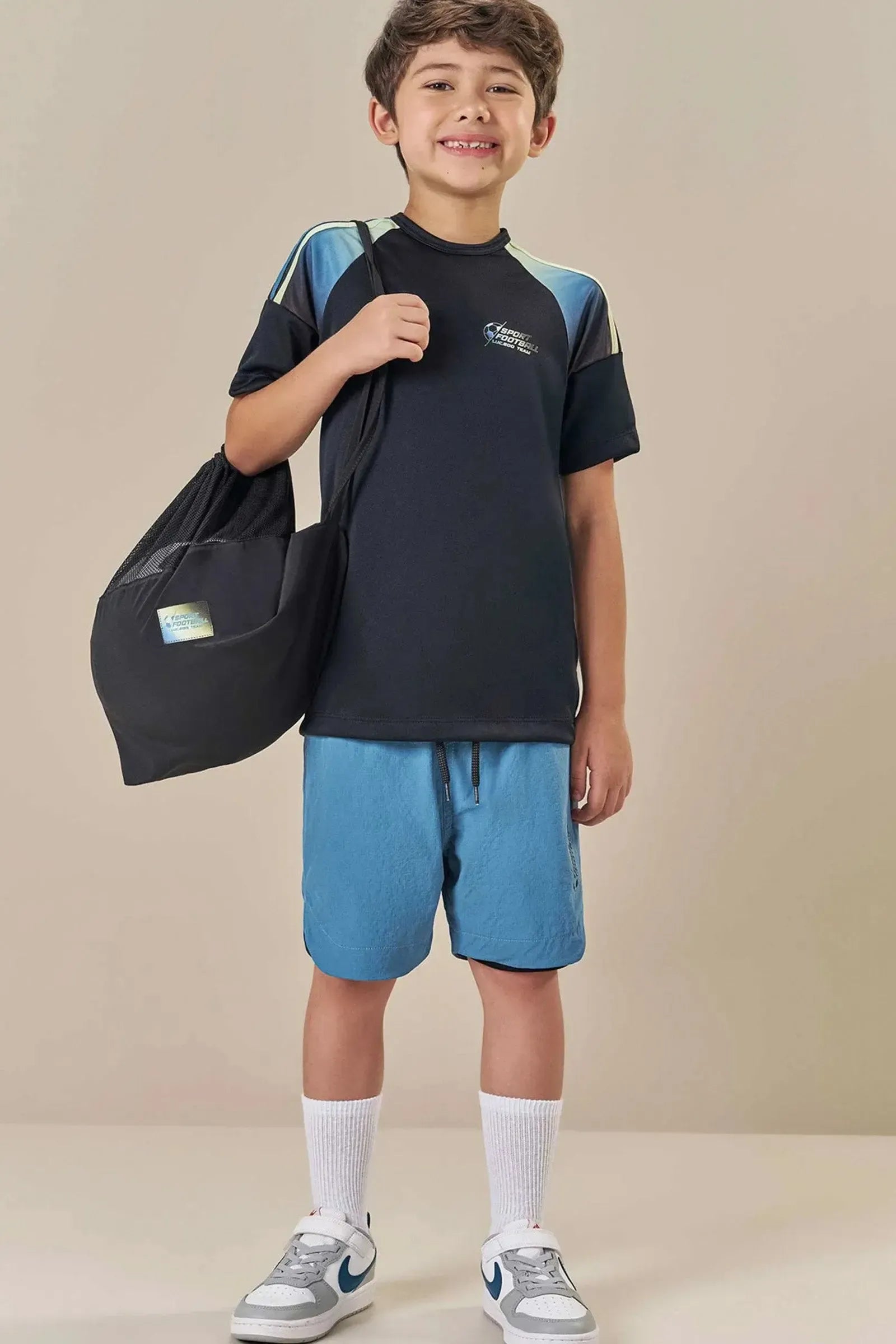 Camiseta em Dry Sport 84224 LucBoo Infantil Menino