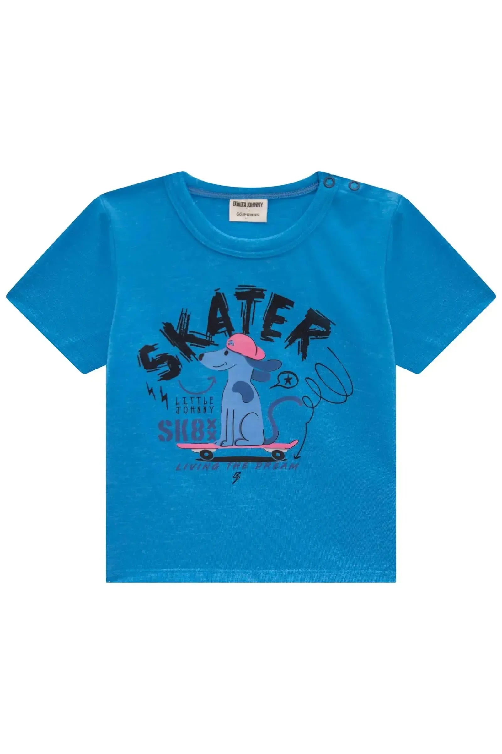 Camiseta em Meia Malha 84267 Johnny Fox Bebê Menino