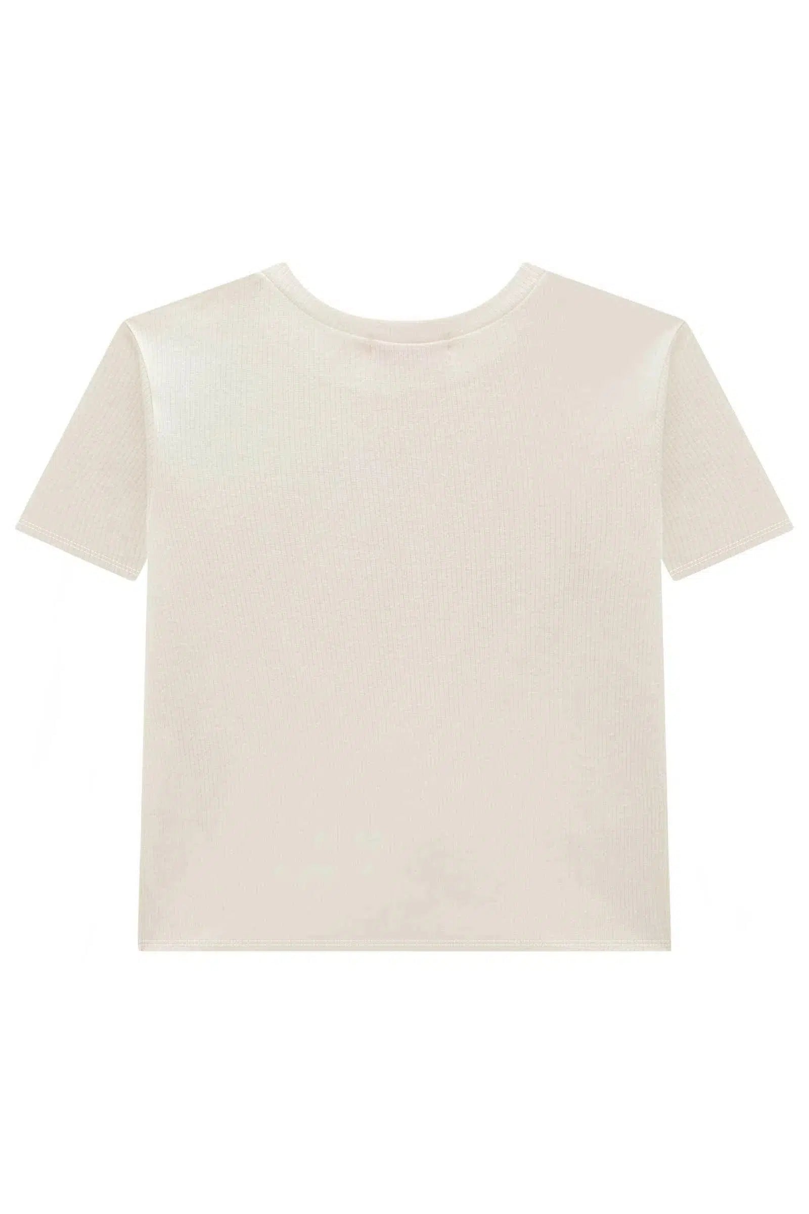 Conjunto Infantil Menina de Blusa em Canelado Liz e Short Saia em Fly Tech 82274 Kukiê