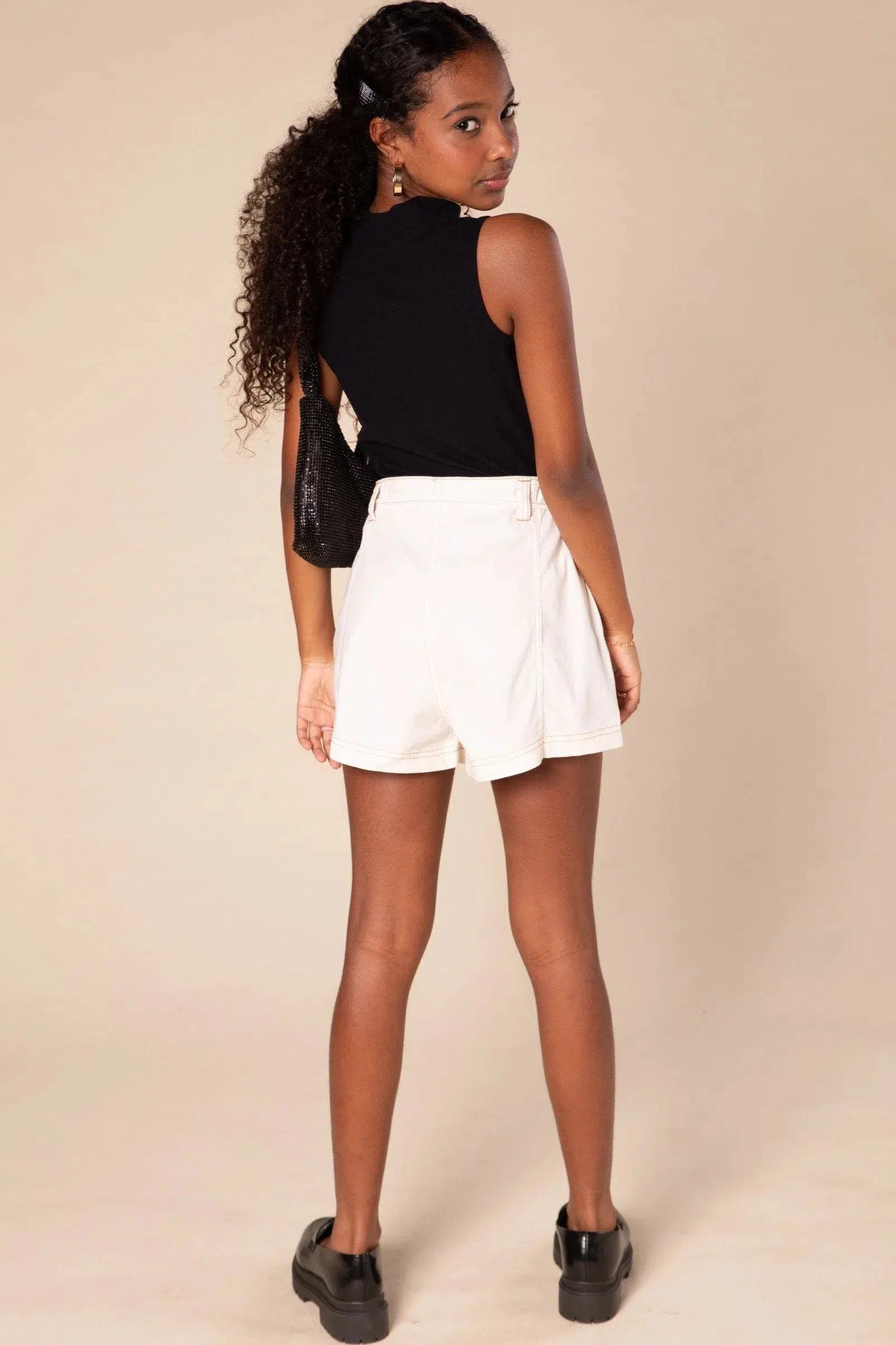 Shorts em Sarja Onix 72867 Lilimoon