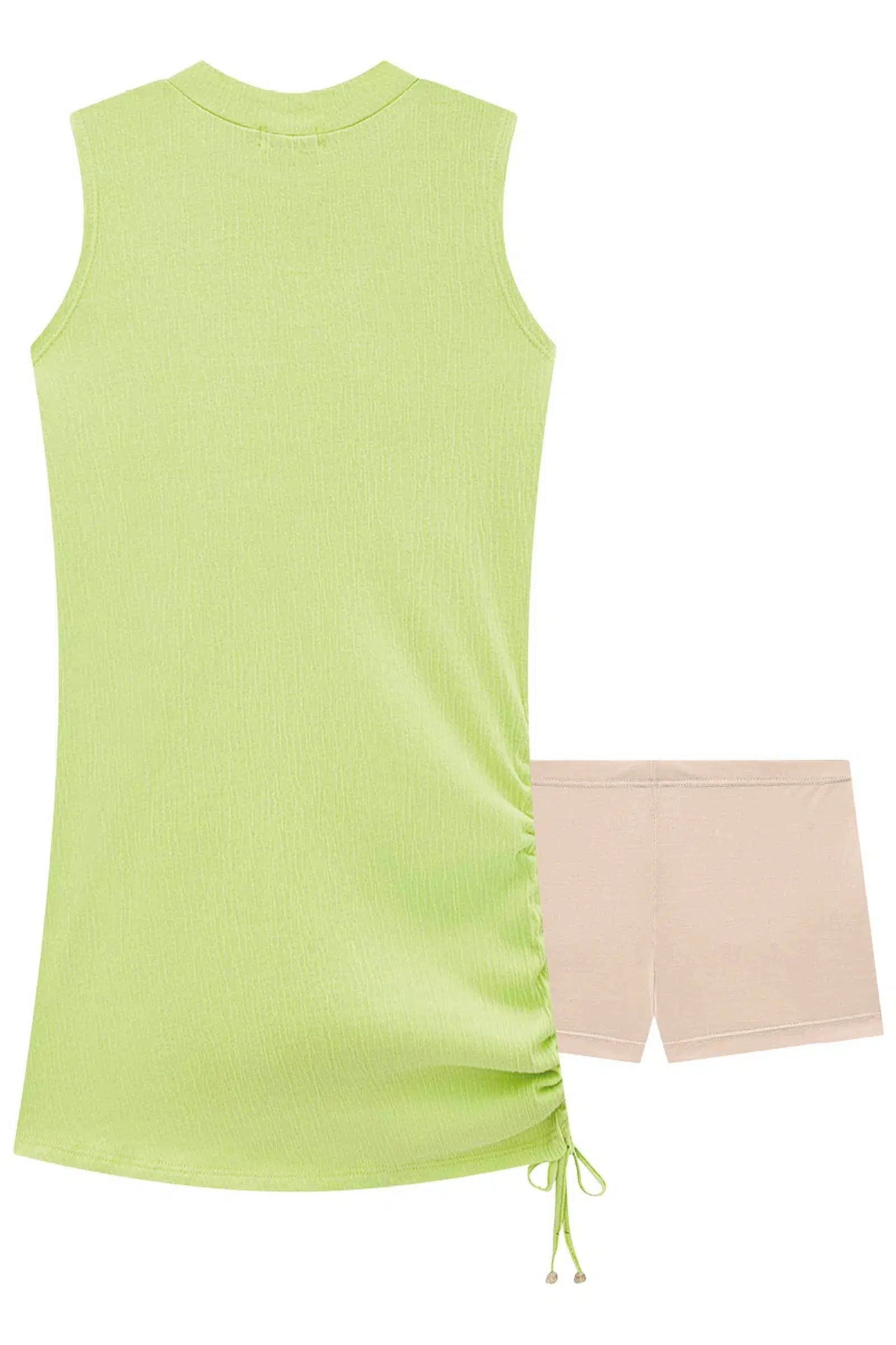 Vestido em Malha Wave Acompanha Shorts Forro em Cotton 72550 Vic&Vicky