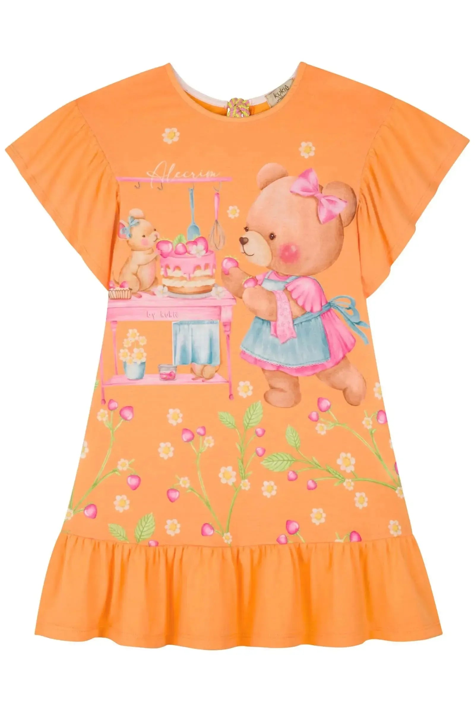 Vestido em Meia Malha 84170 Kukiê Infantil Menina