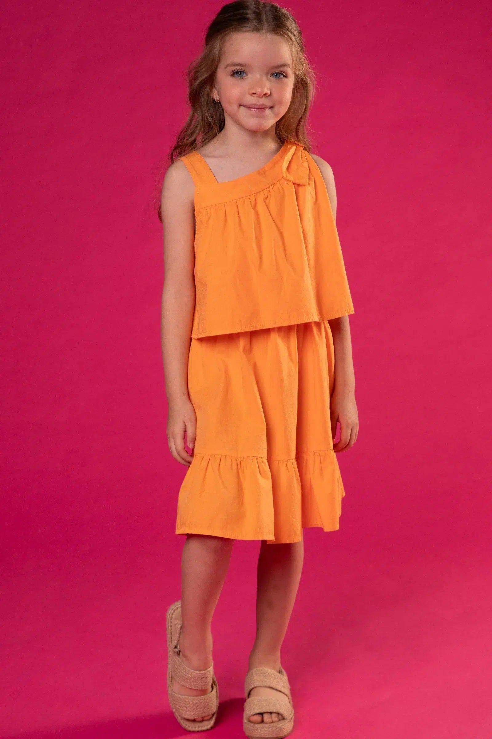 Vestido em Tricoline 73041 Infanti