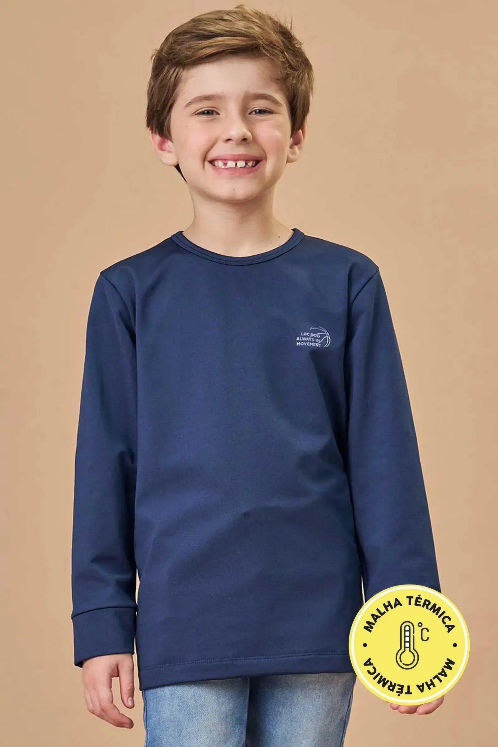 Camiseta em Termoskin 79193 LucBoo Infantil Menino