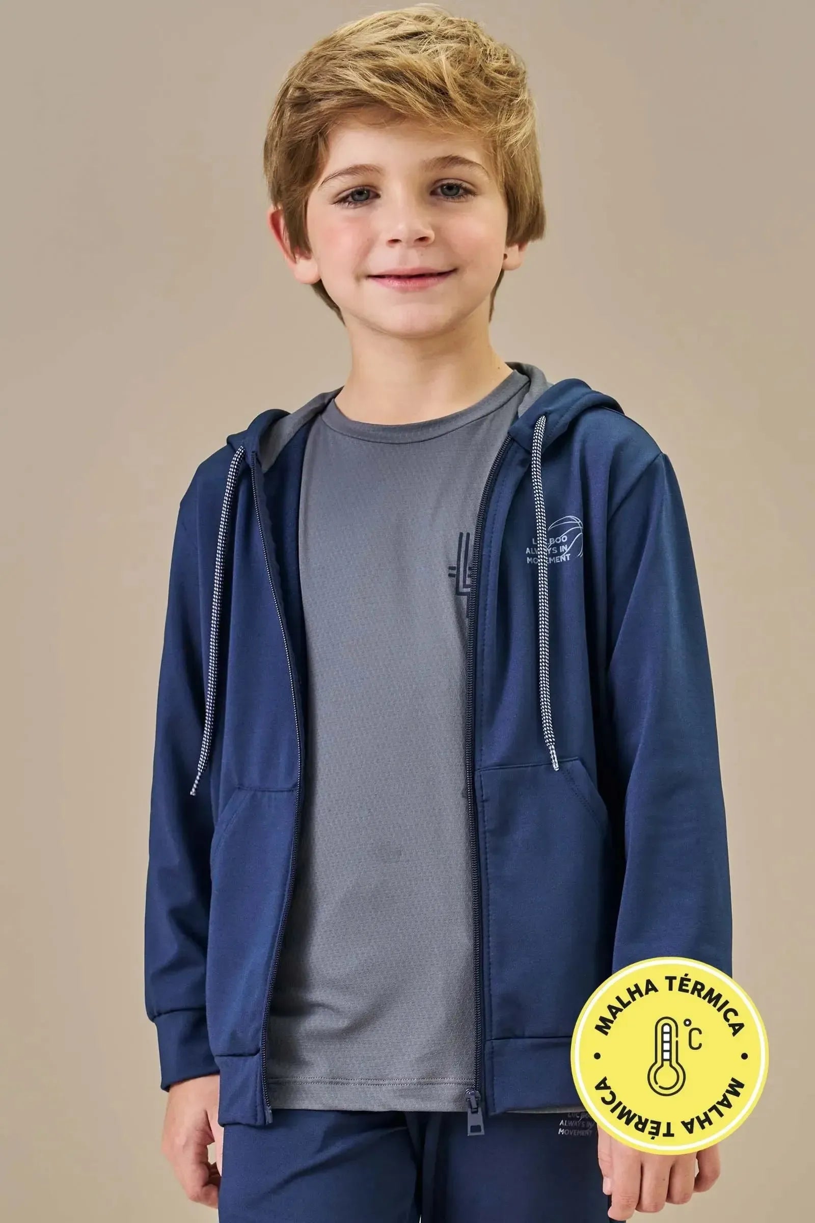 Jaqueta em Termoskin 79238 LucBoo Infantil Menino