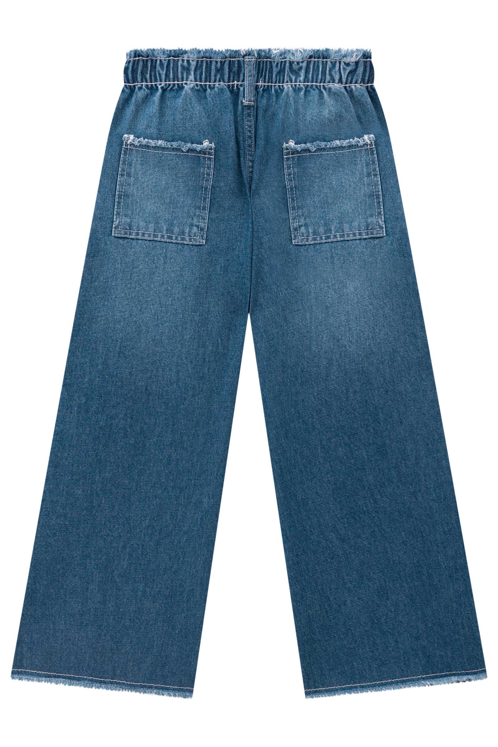 Calça Wide Leg em Jeans Arkansas 72056 Infanti