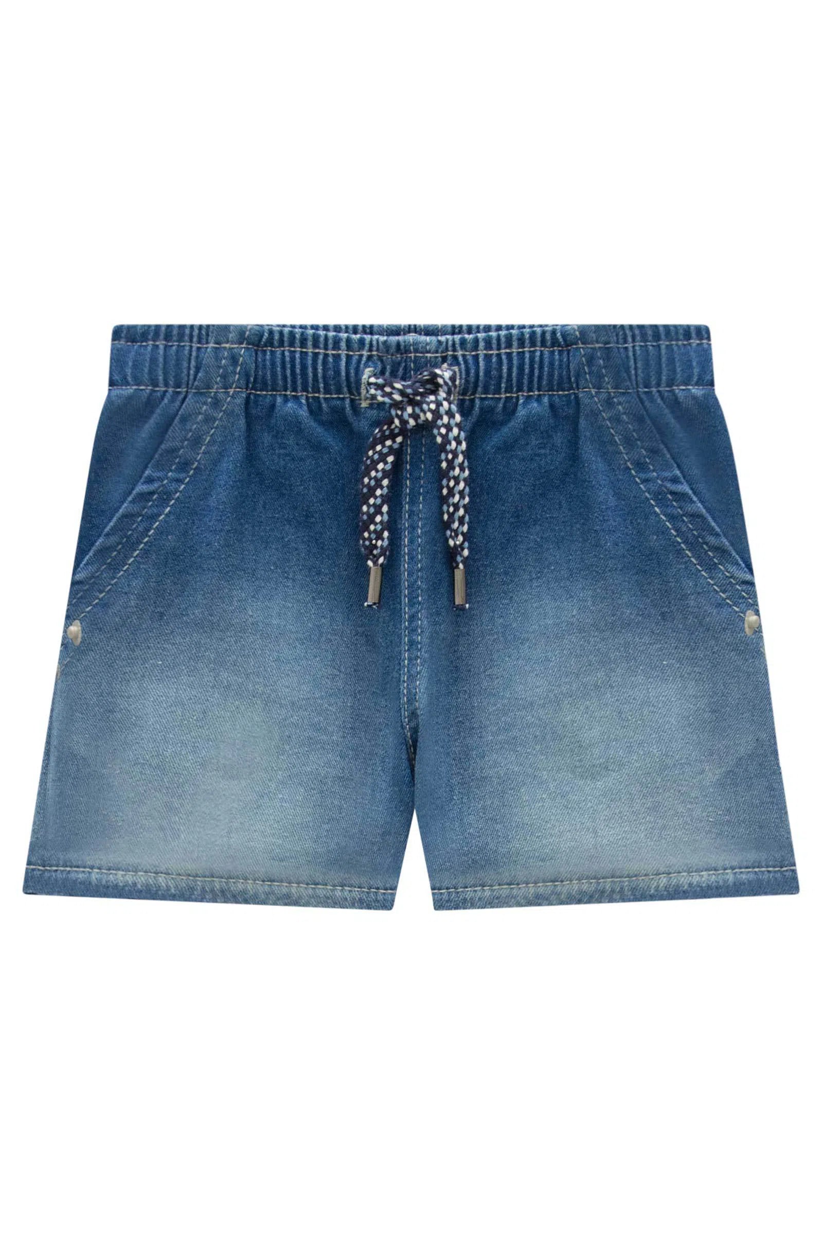 Bermuda Bebê Menino em Jeans Guga com Elastano 82485 LucBoo