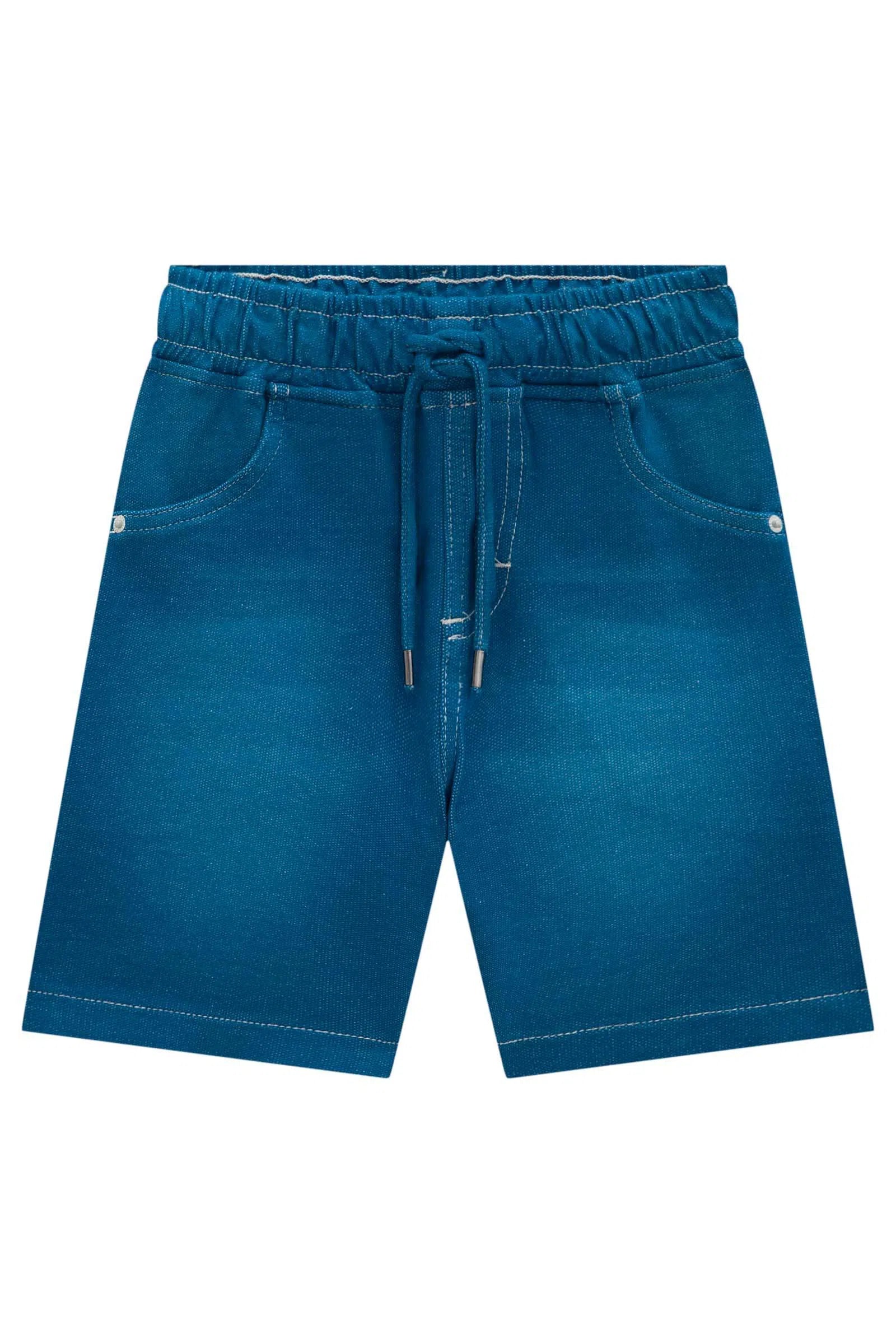 Bermuda em Malha Denim com Elastano 73713 LucBoo