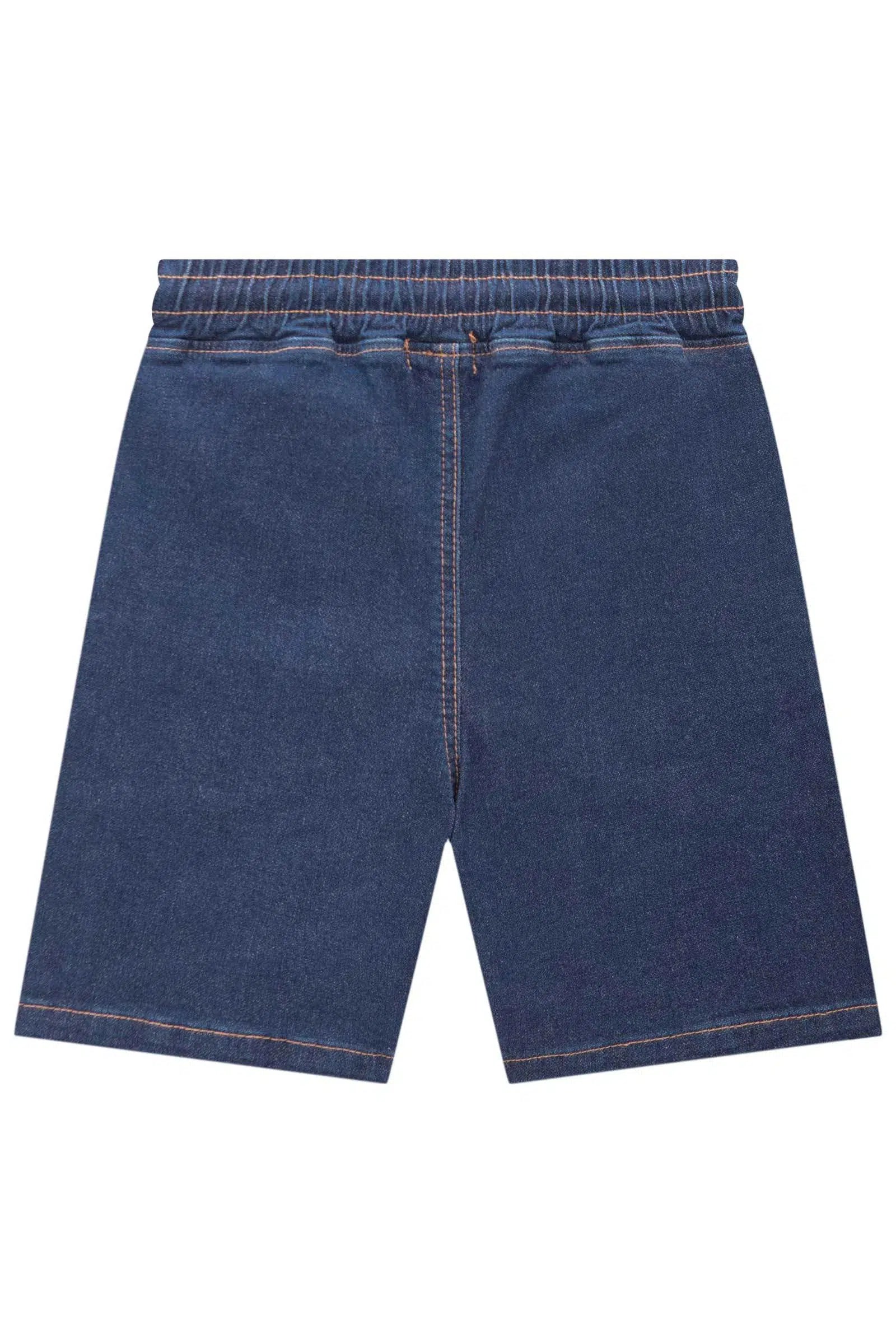 Bermuda Infantil Menino em Malha Jeans Trek com Elastano 81595 LucBoo