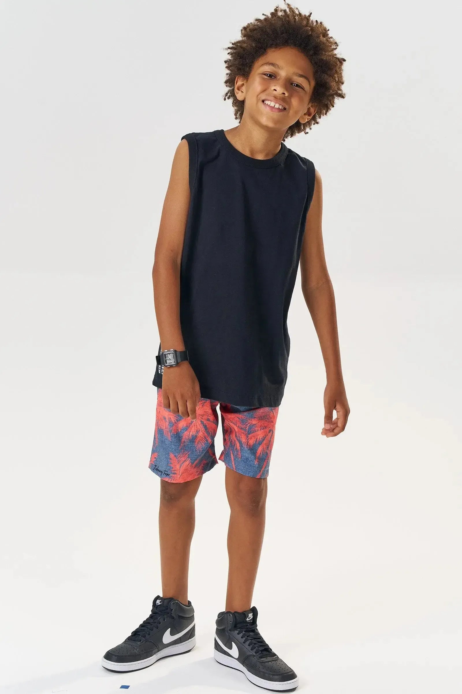 Bermuda em Nylon Ergonomic com Elastano 83586 Johnny Fox Teen Menino