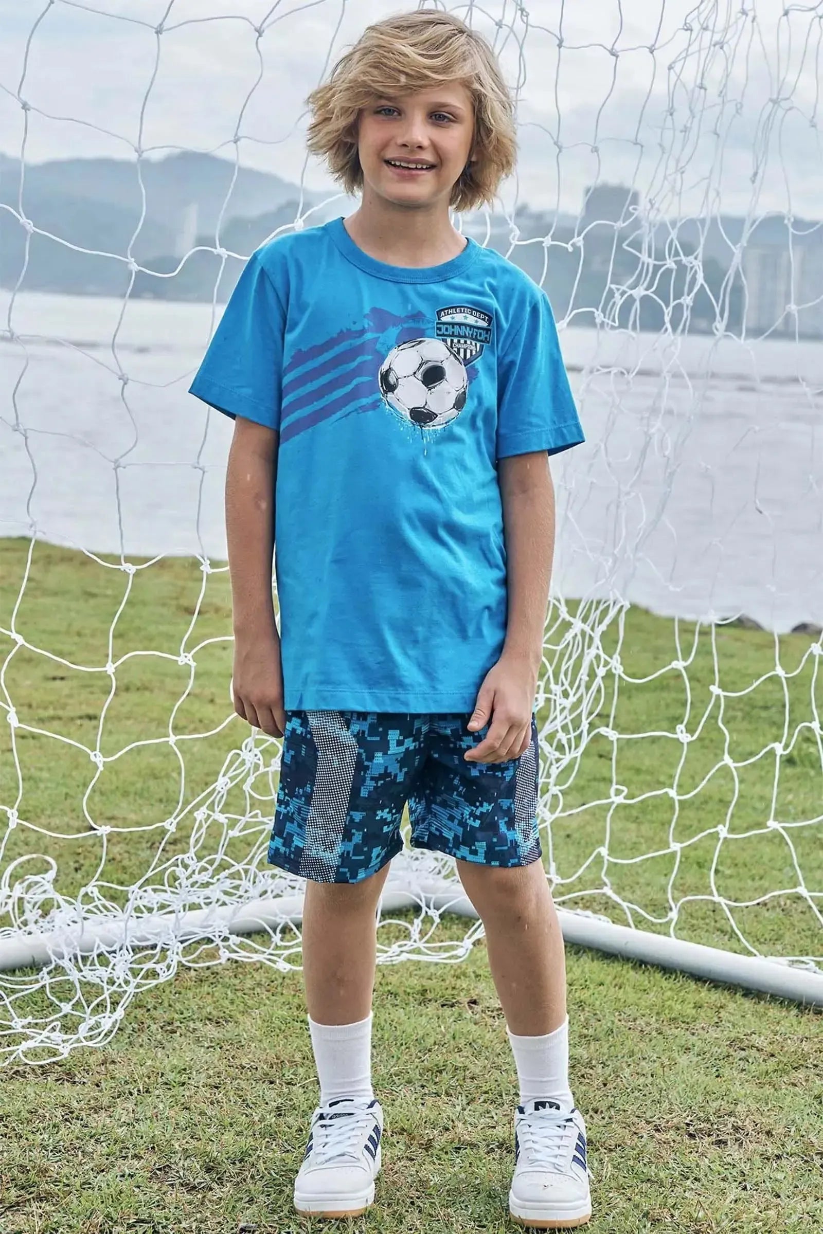 Bermuda em Nylon Ergonomic com Elastano 87471 Johnny Fox Teen Menino