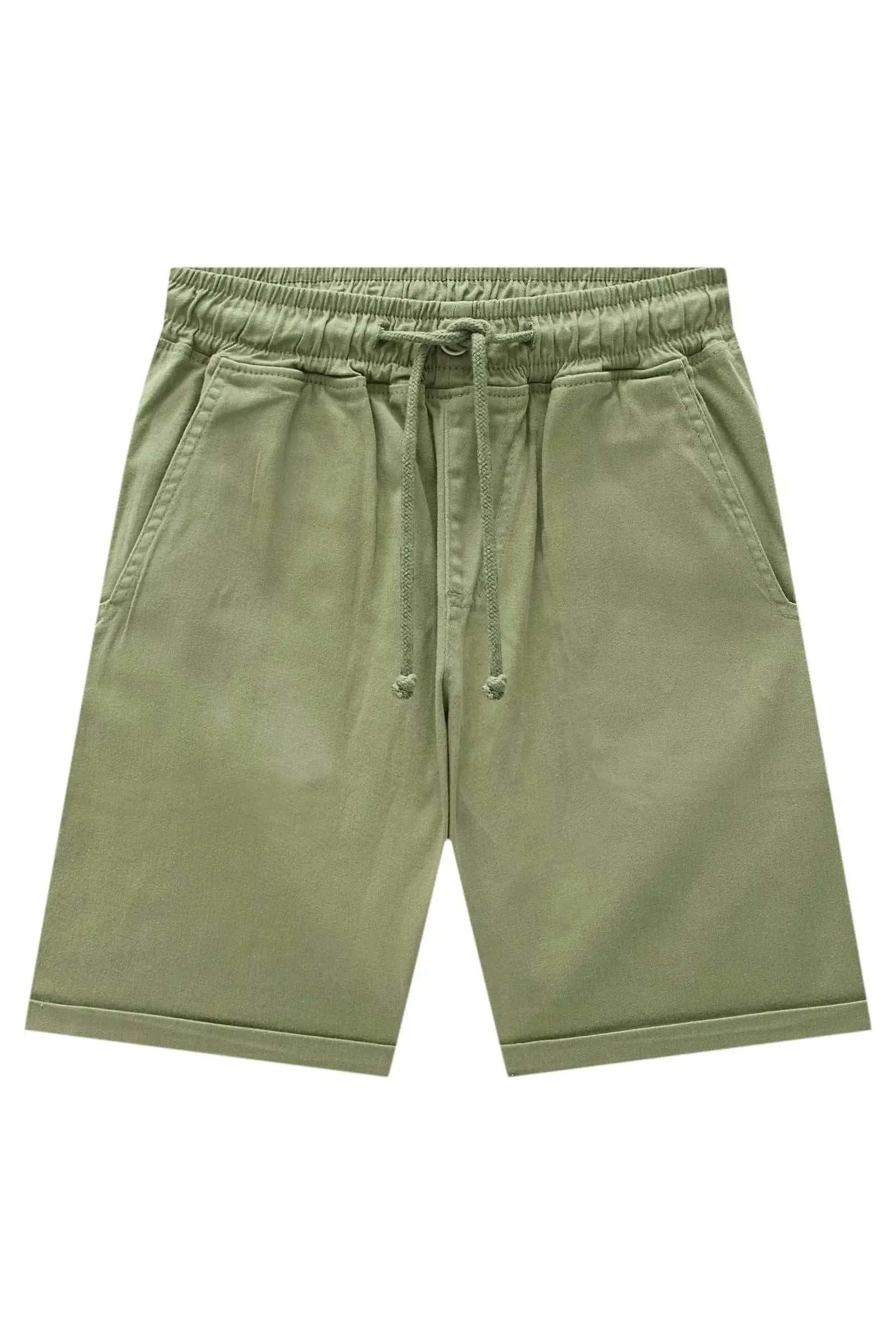 Bermuda em Sarja Ônix com Elastano 83795 Johnny Fox Teen Menino