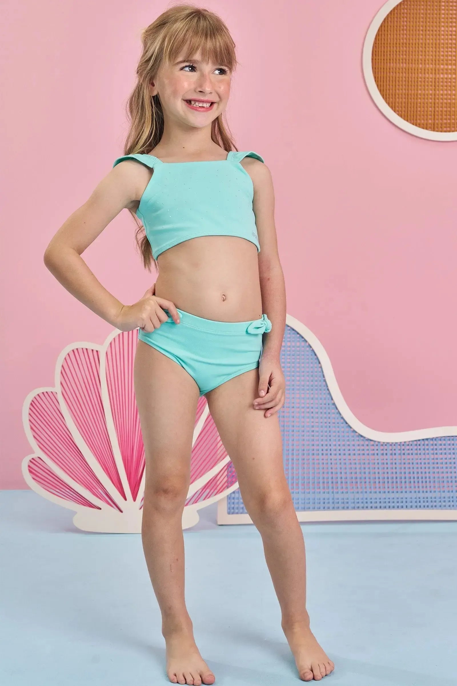 Biquíni em Malha Poliamida com Proteção Uv 50+ 84957 Infanti Infantil Menina