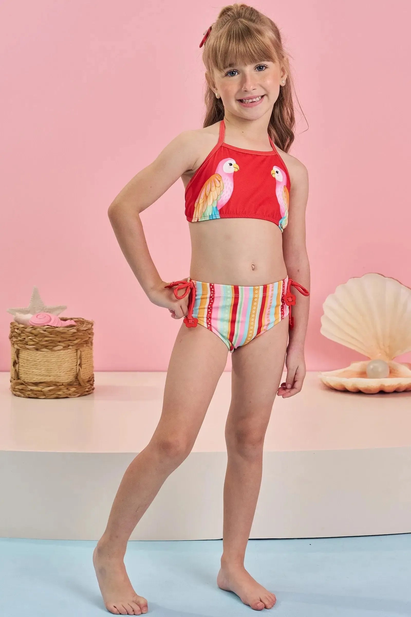 Biquíni em Malha Uv Dry com Proteção Uv 50+ 84516 Infanti Infantil Menina