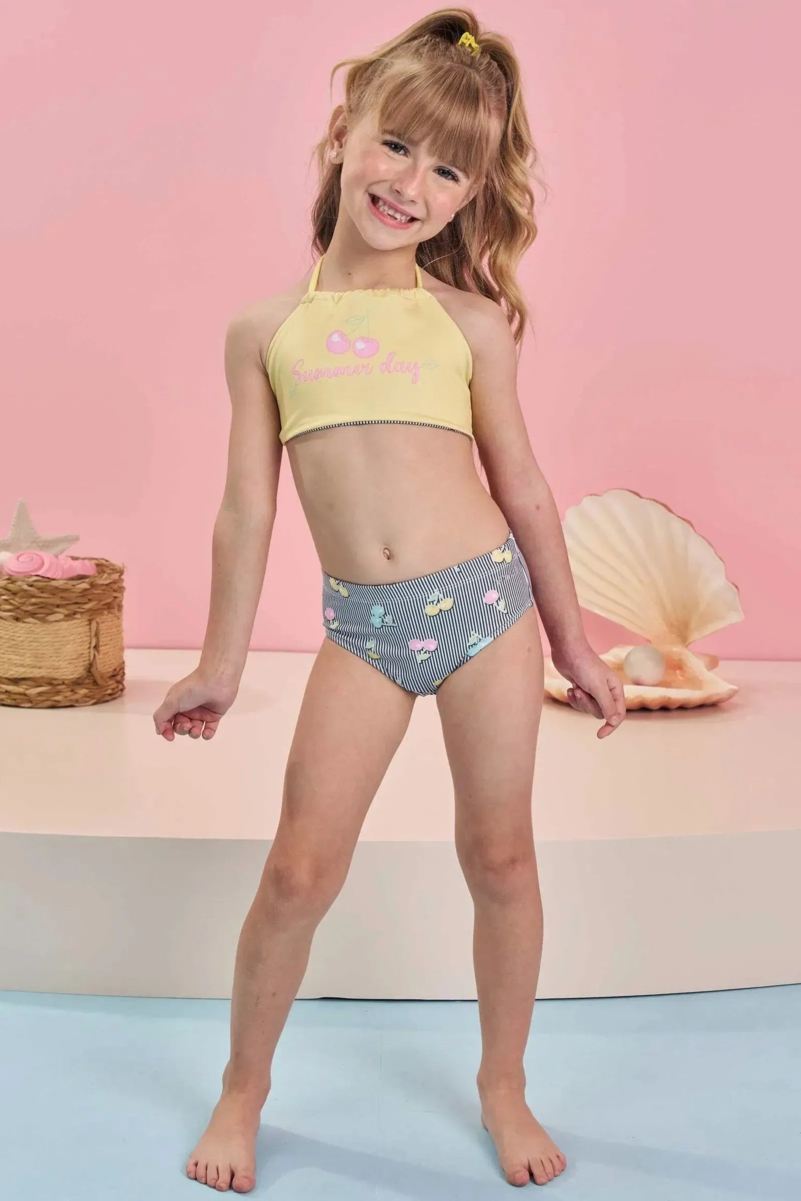 Biquíni Reversível em Malha Uv Dry com Proteção Uv 50+ 84983 Infanti Infantil Menina