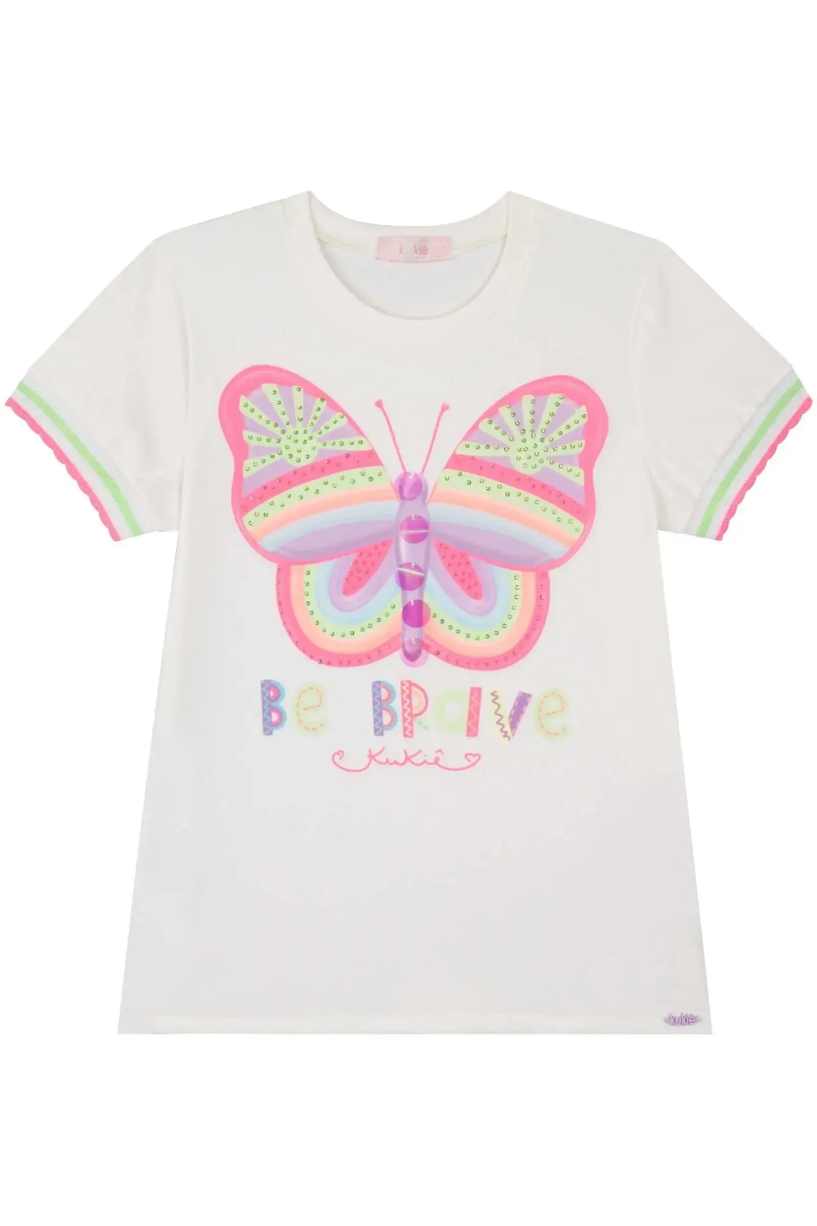 Blusa Alongada em Meia Malha 85273 Kukiê Infantil Menina