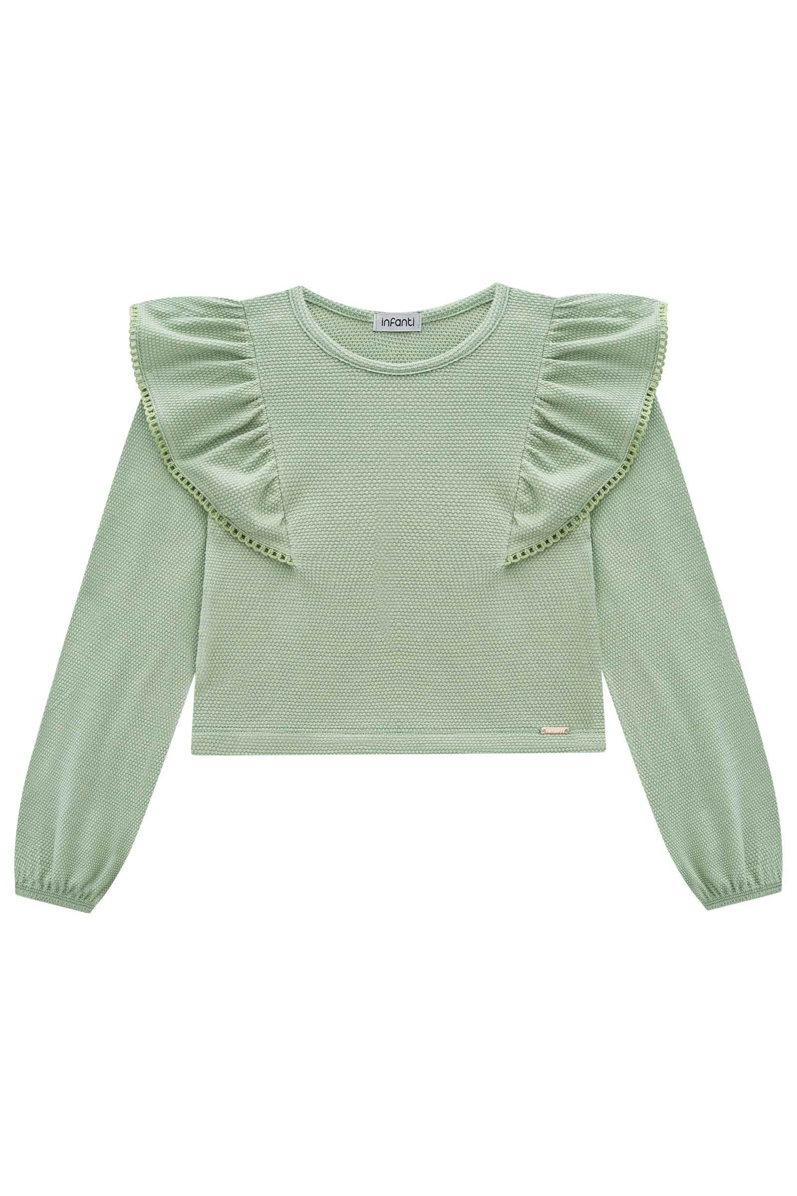 Blusa Boxy em Malha Bee 80625 Infanti Infantil Menina