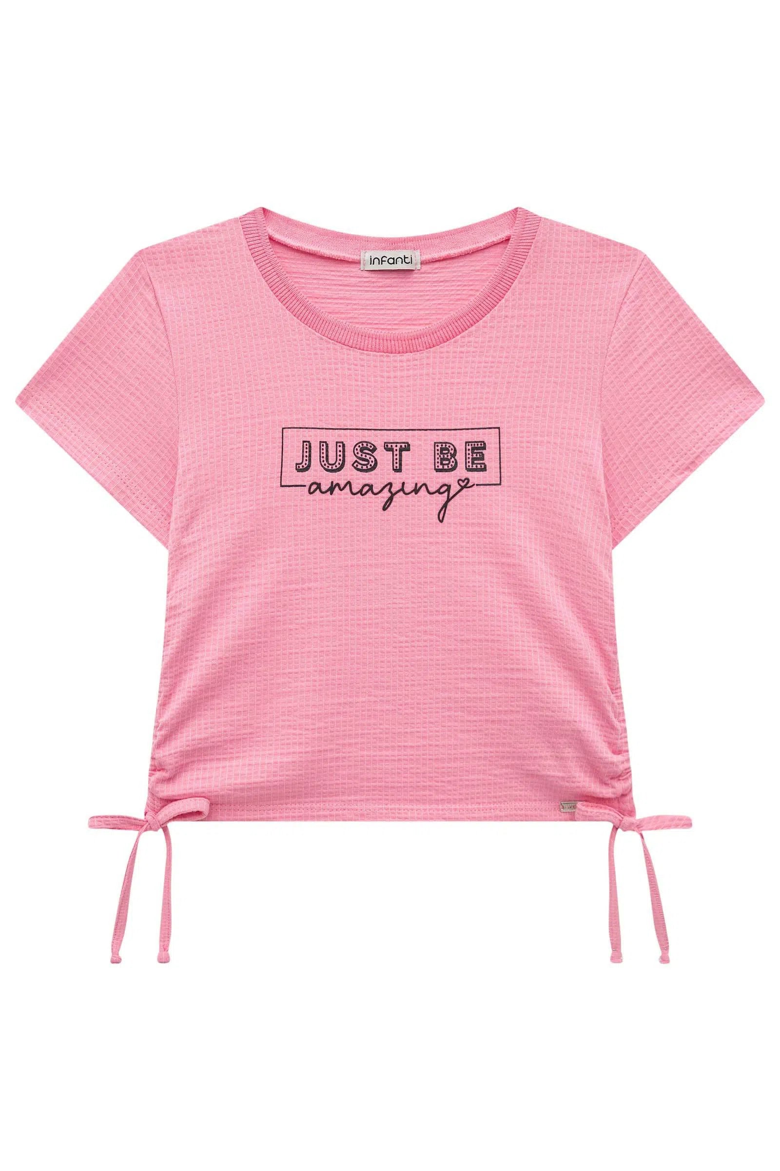 Blusa Boxy em Malha Bubllle Confort 76150 Infanti