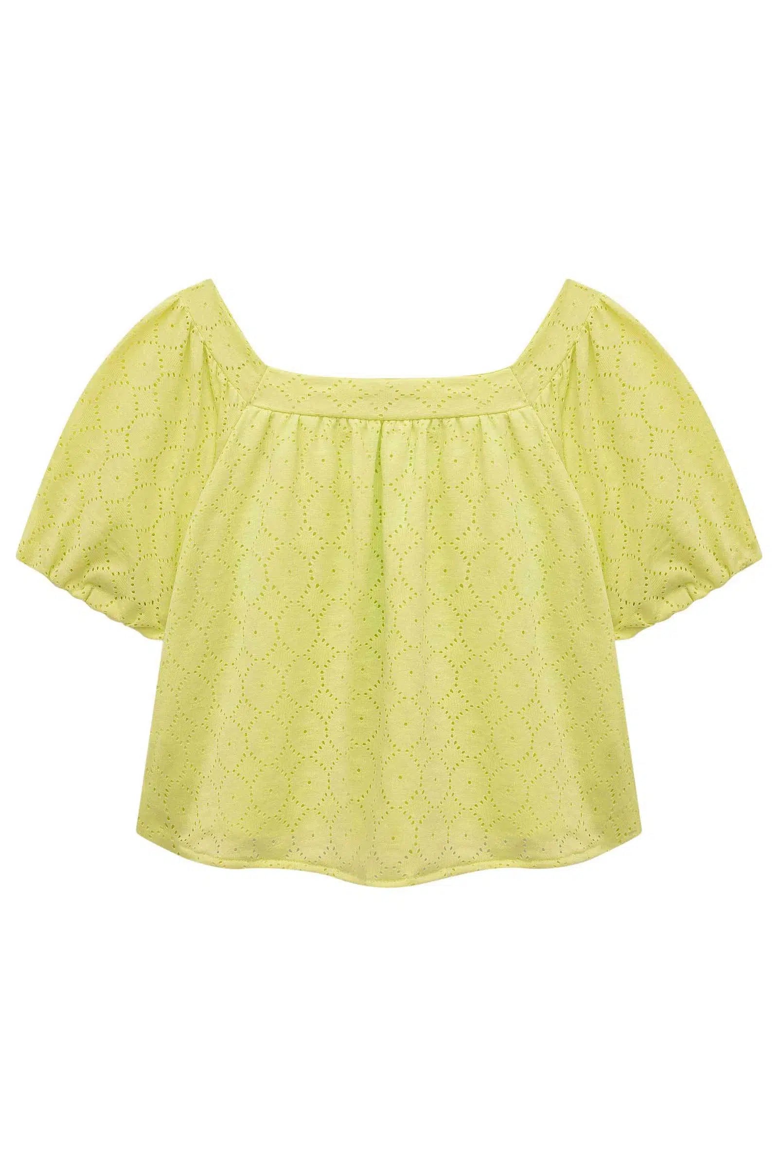 Blusa Boxy em Malha Laise 74169 Infanti