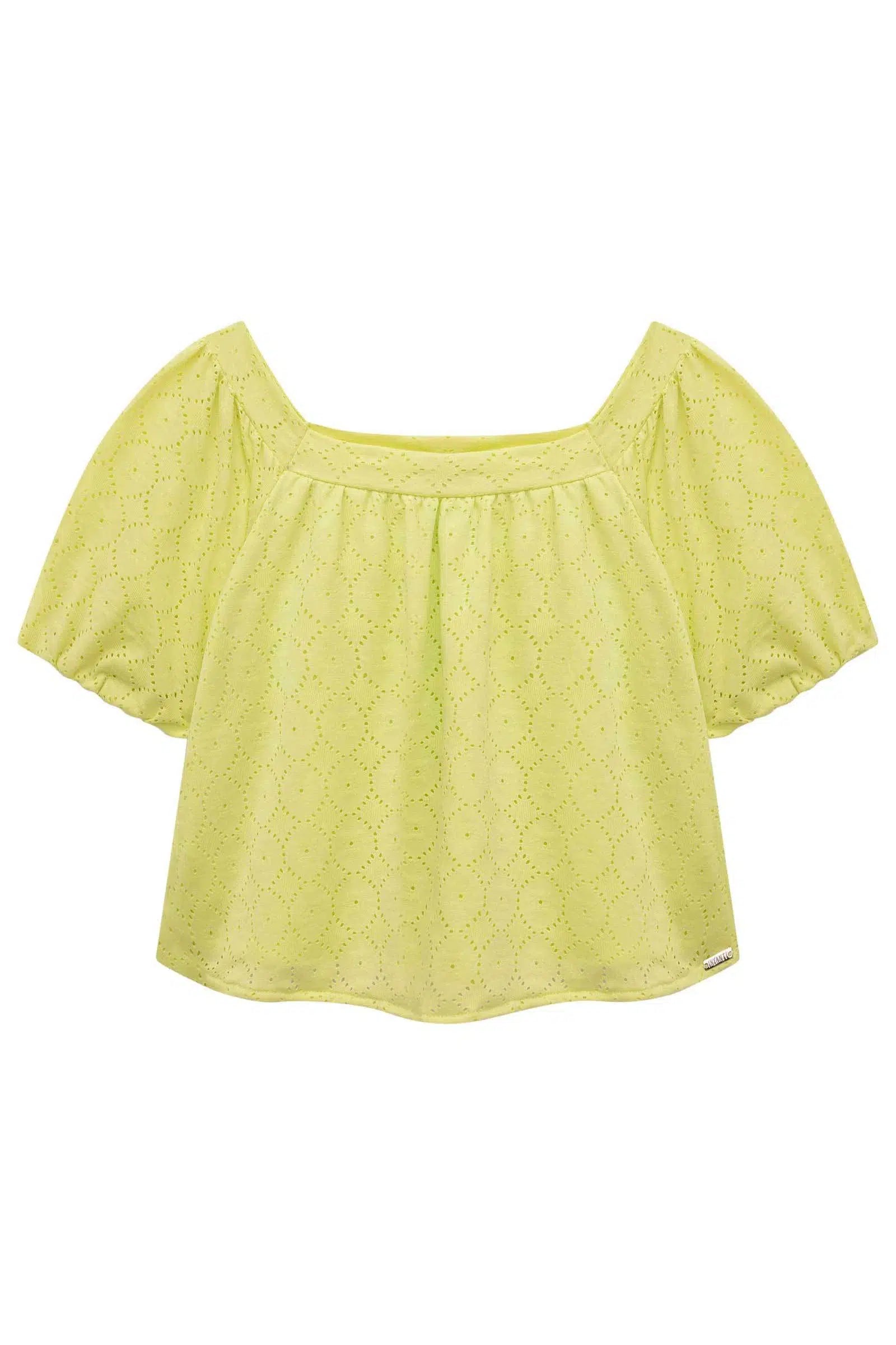 Blusa Boxy em Malha Laise 74169 Infanti