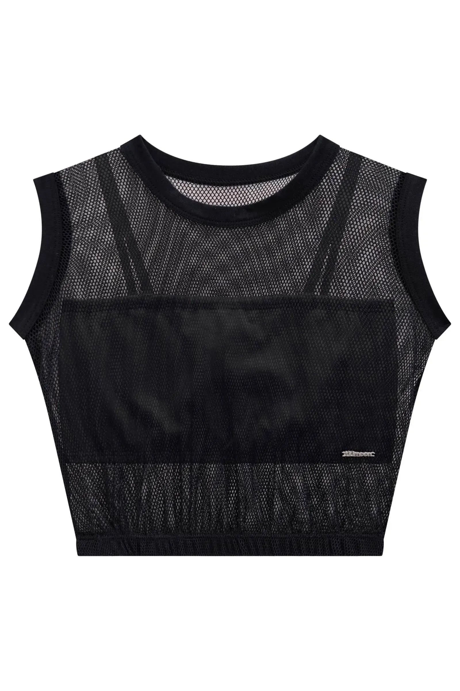 Blusa Boxy em Tela Glamour e Top em Cotton 83003 Lilimoon Teen Menina