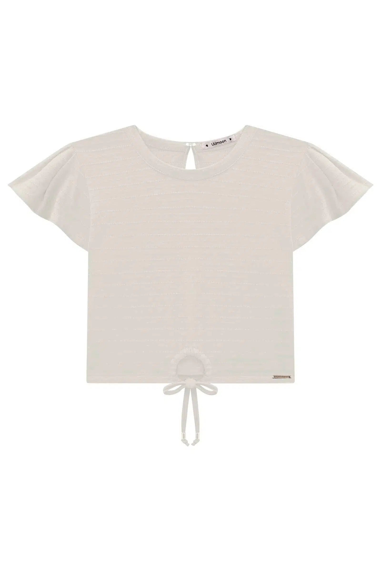 Blusa Boxy Over em Malha Texturizada 77702 Lilimoon