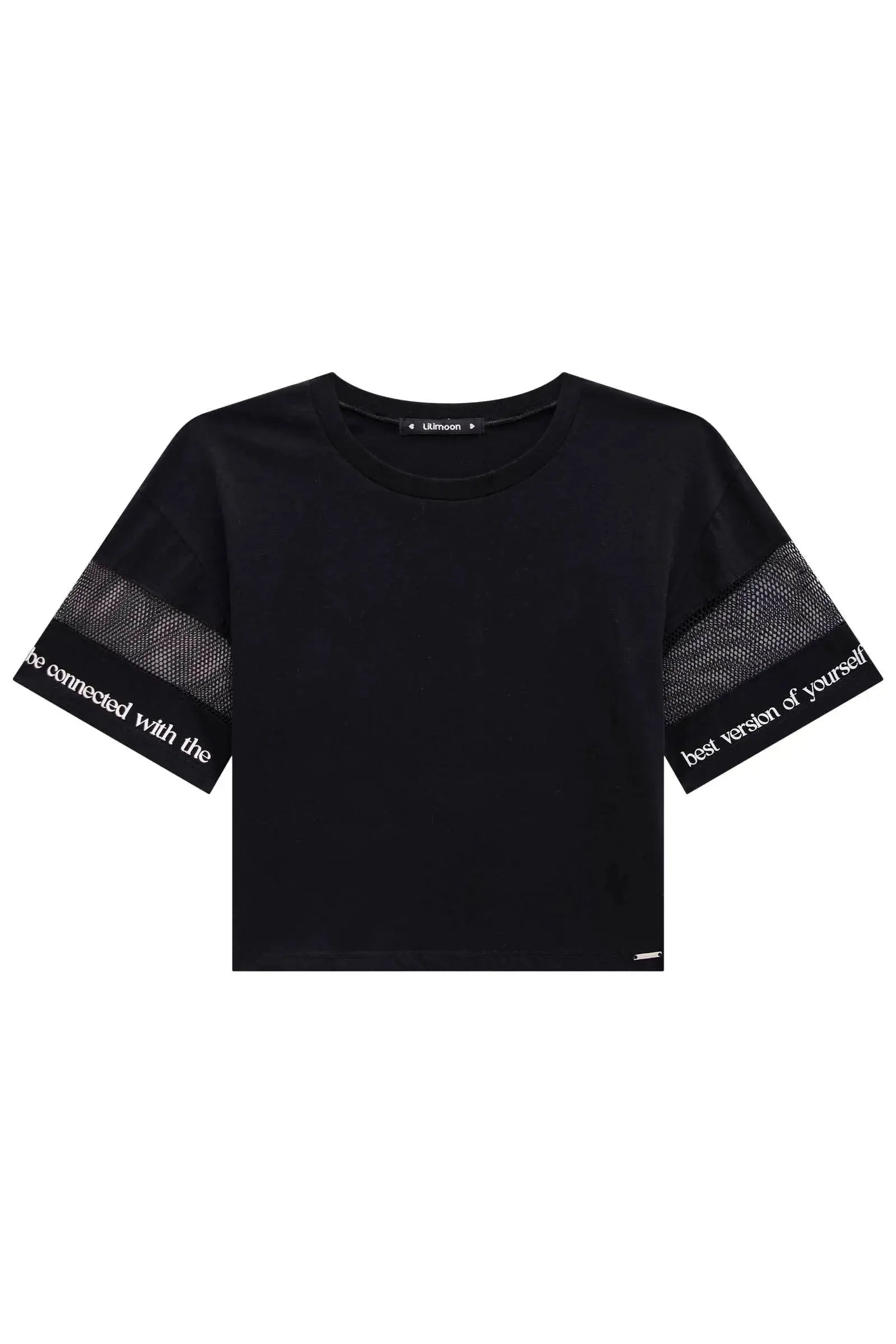 Blusa Boxy Over em Meia Malha 83002 Lilimoon Teen Menina