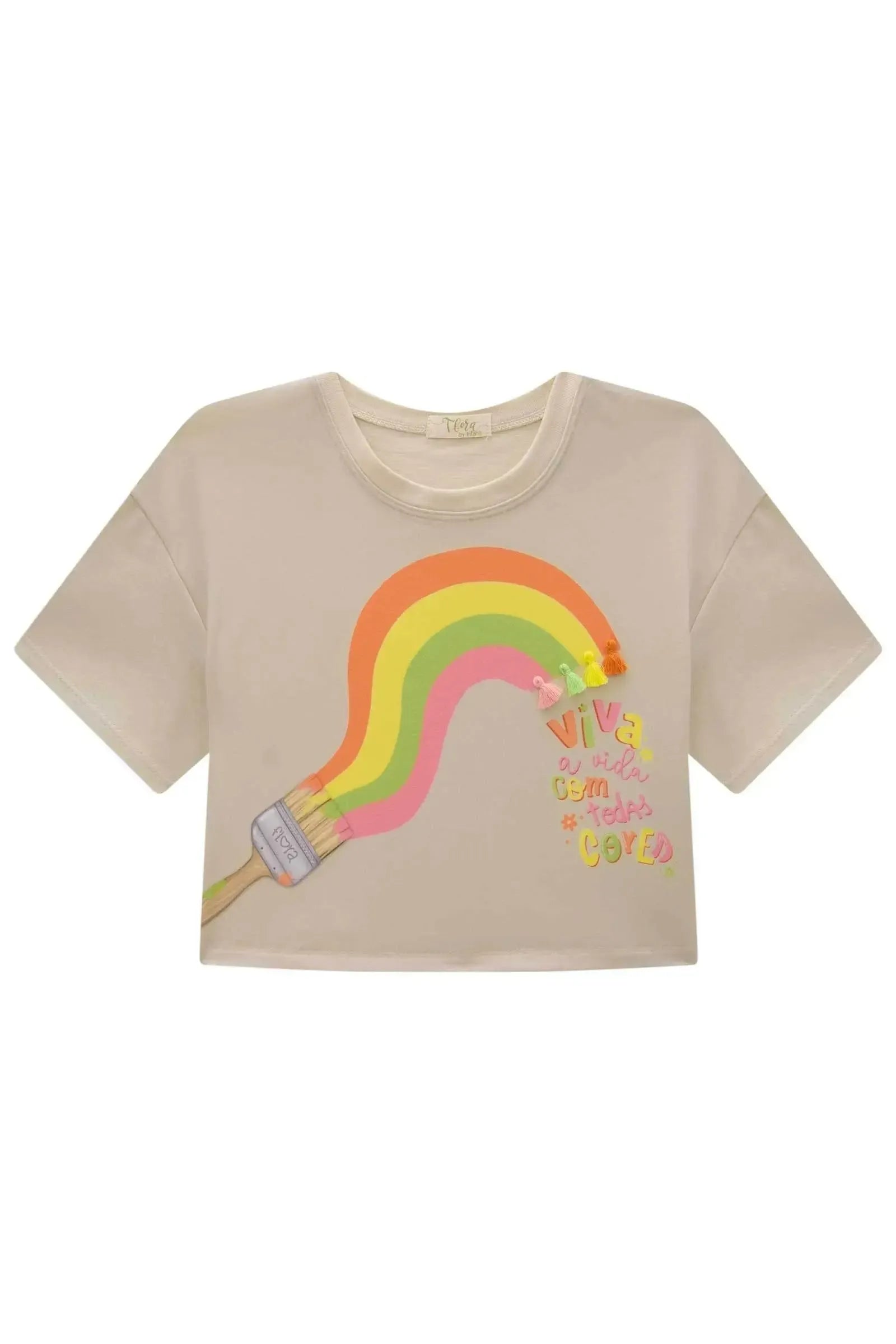Blusa Boxy Over em Meia Malha 85166 Infanti Infantil Menina