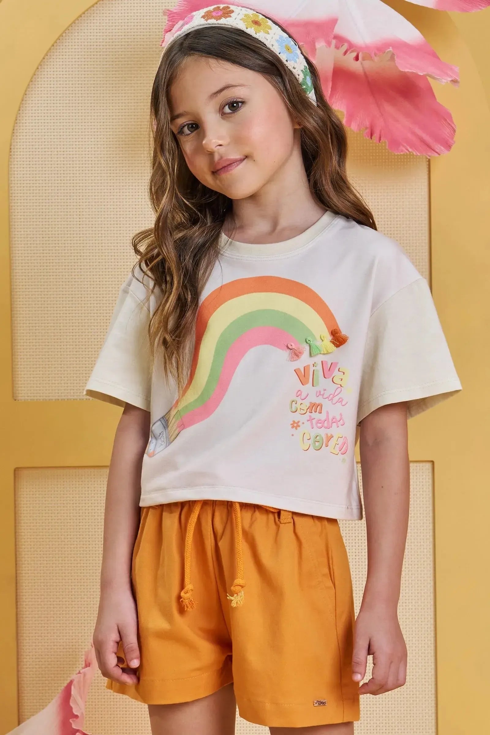 Blusa Boxy Over em Meia Malha 85166 Infanti Infantil Menina