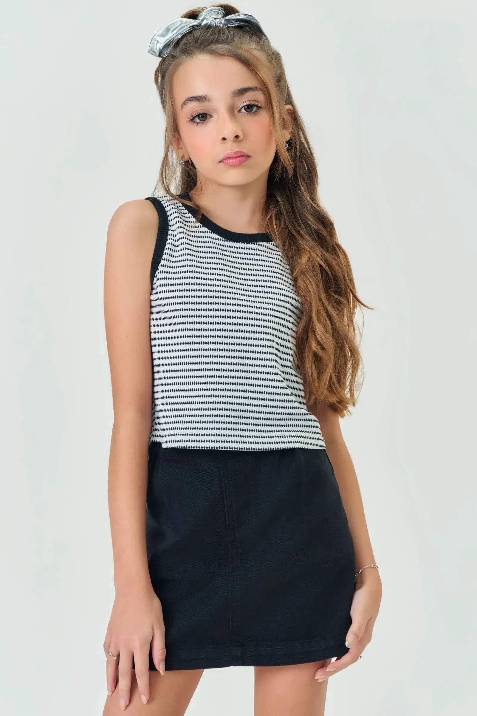 Blusa Cropped em Malha Texturizada 79175 Lilimoon Teen Menina