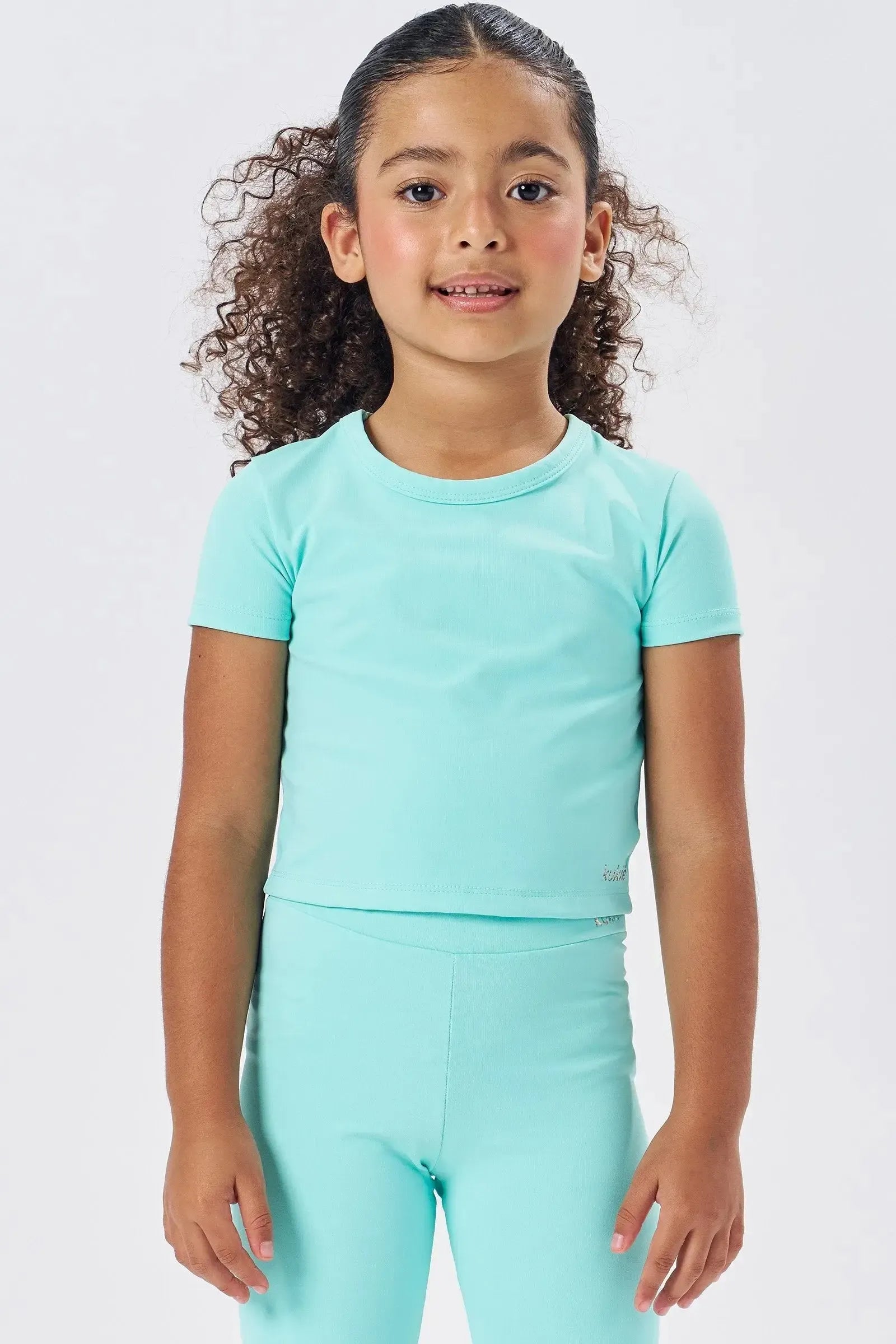 Blusa Cropped em Poliamida 86759 Kukiê Infantil Menina