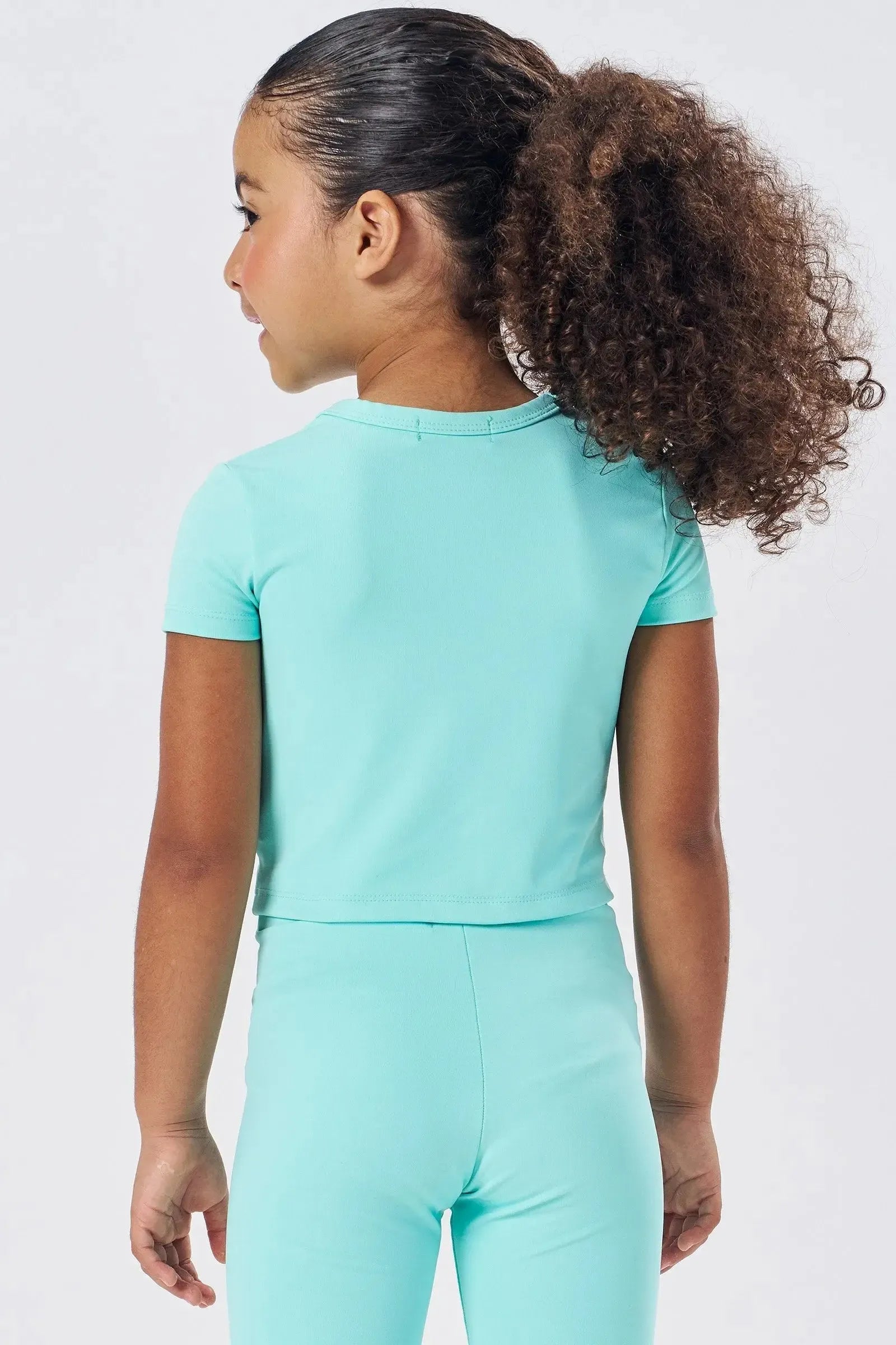 Blusa Cropped em Poliamida 86759 Kukiê Infantil Menina