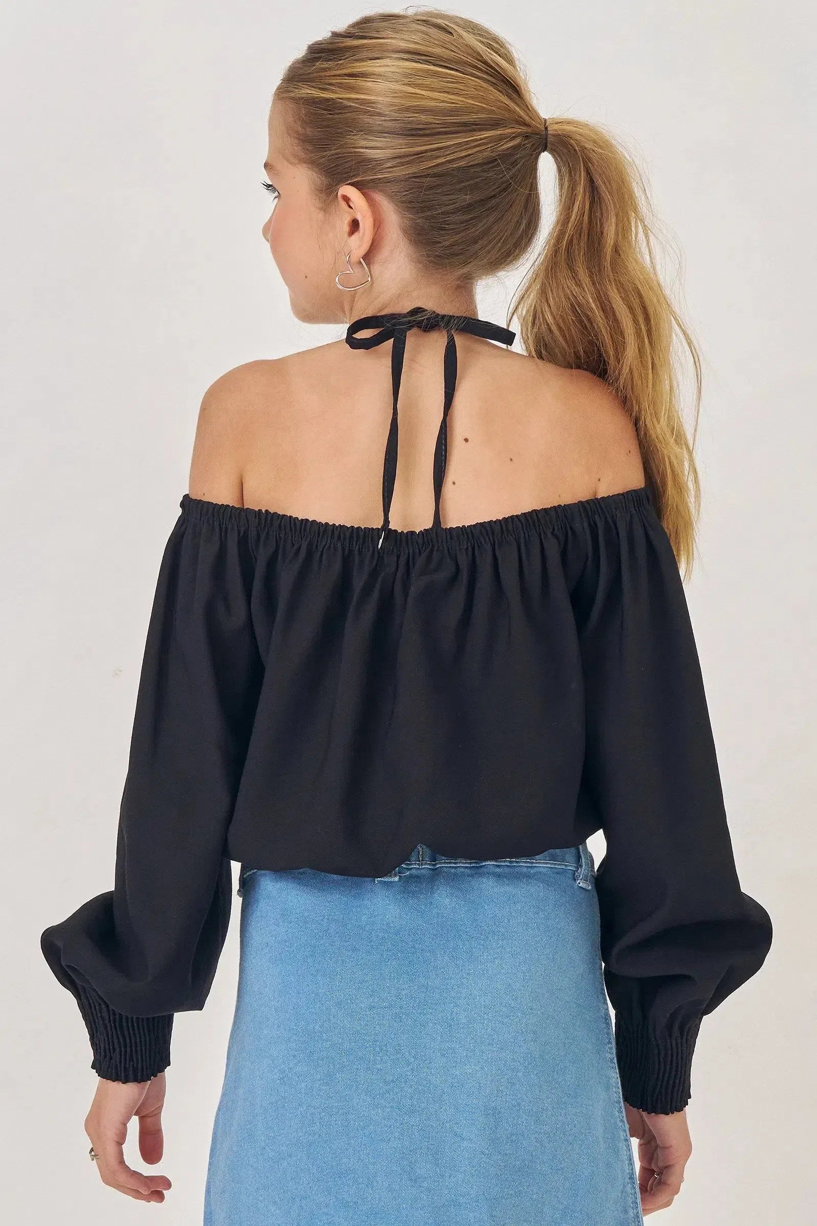 Blusa Cropped em Tecido Blend Viscose 81429 Lilimoon Teen Menina