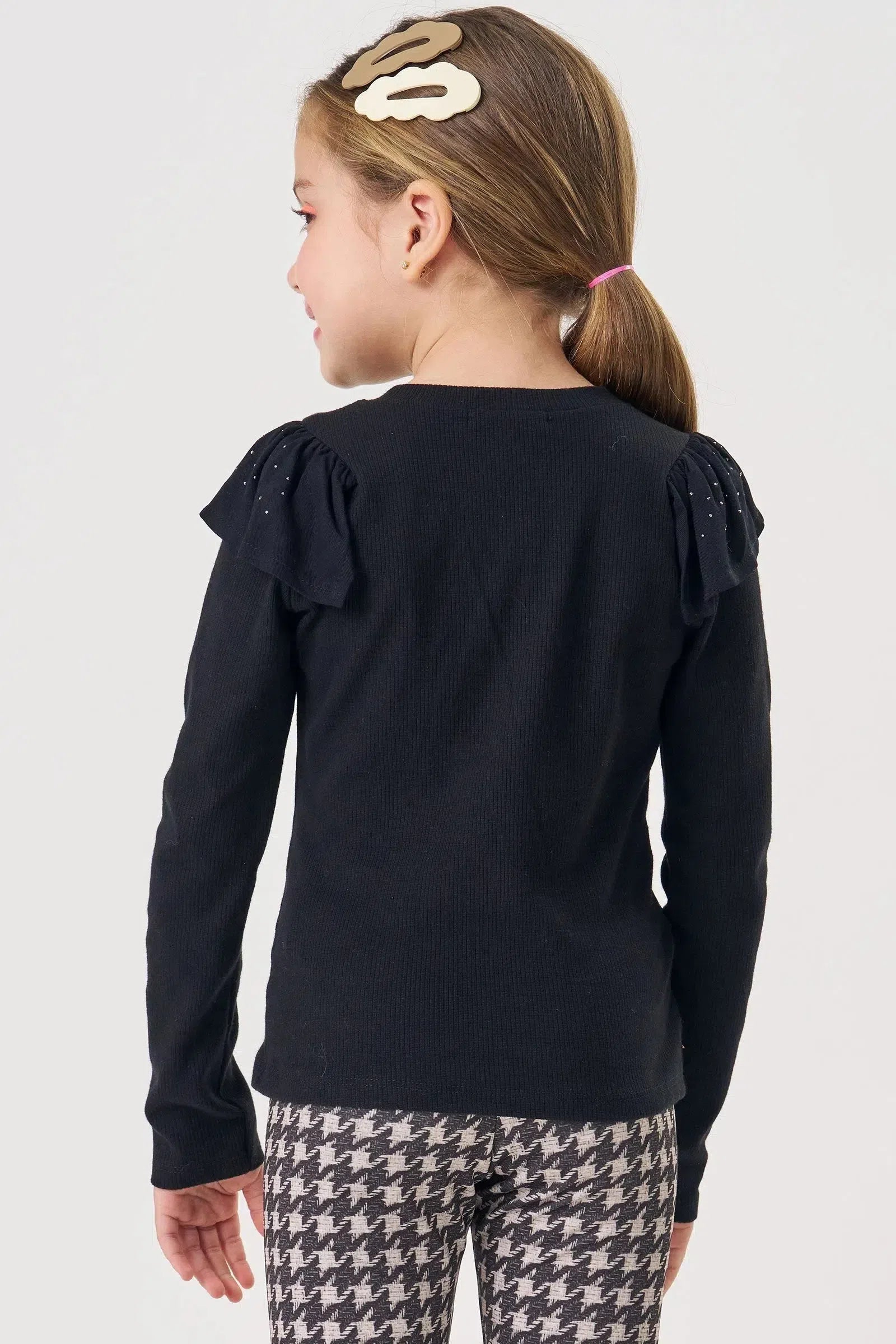 Blusa em Canelado 81929 Kukiê Infantil Menina