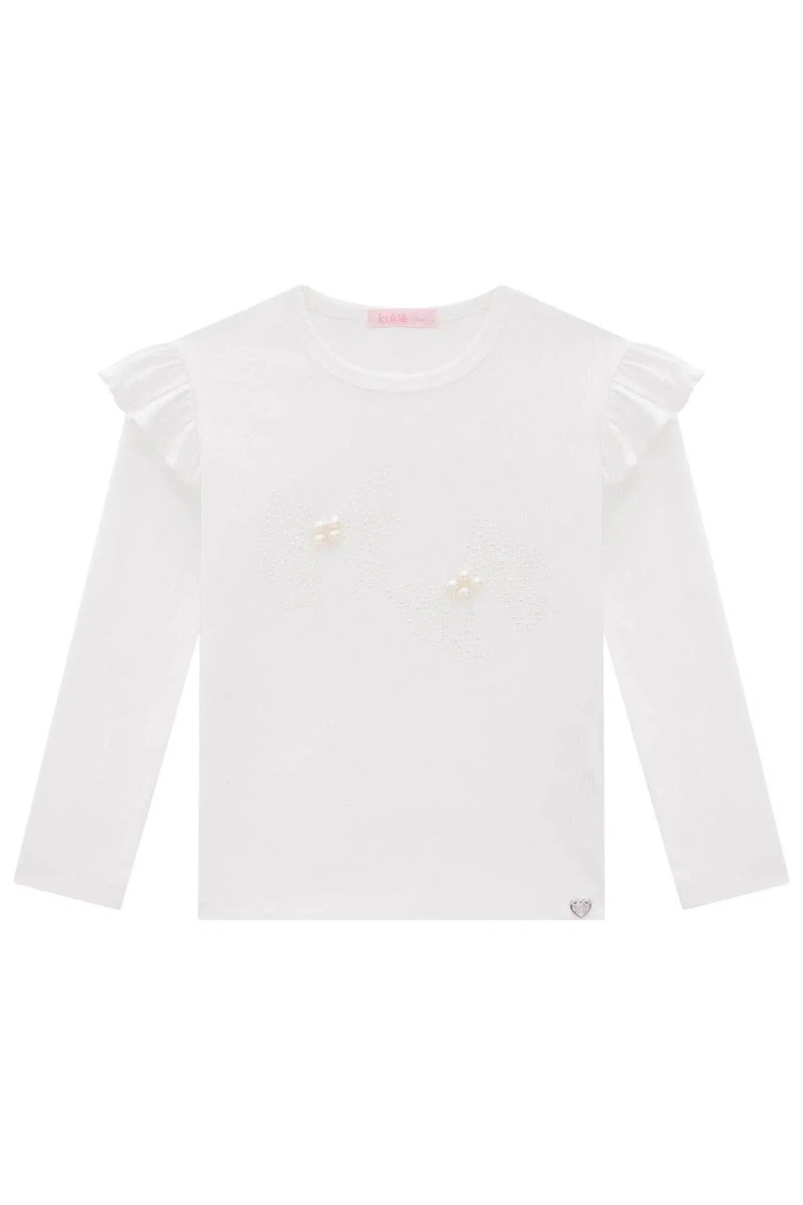 Blusa em Canelado 79602 Kukiê Infantil Menina