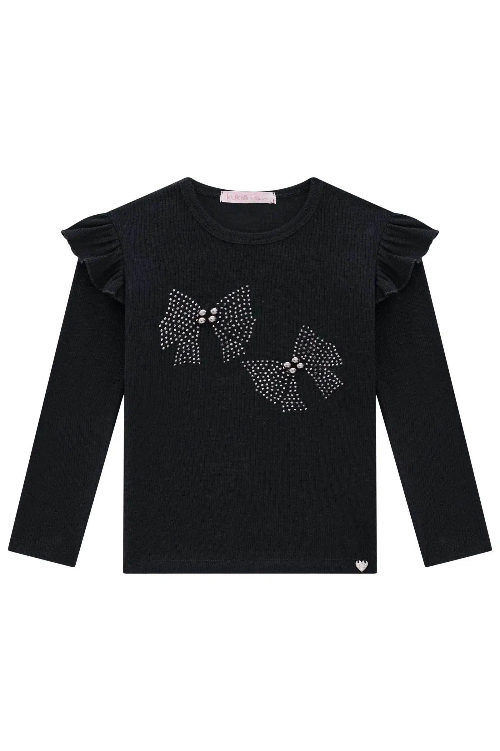 Blusa em Canelado 79602 Kukiê Infantil Menina