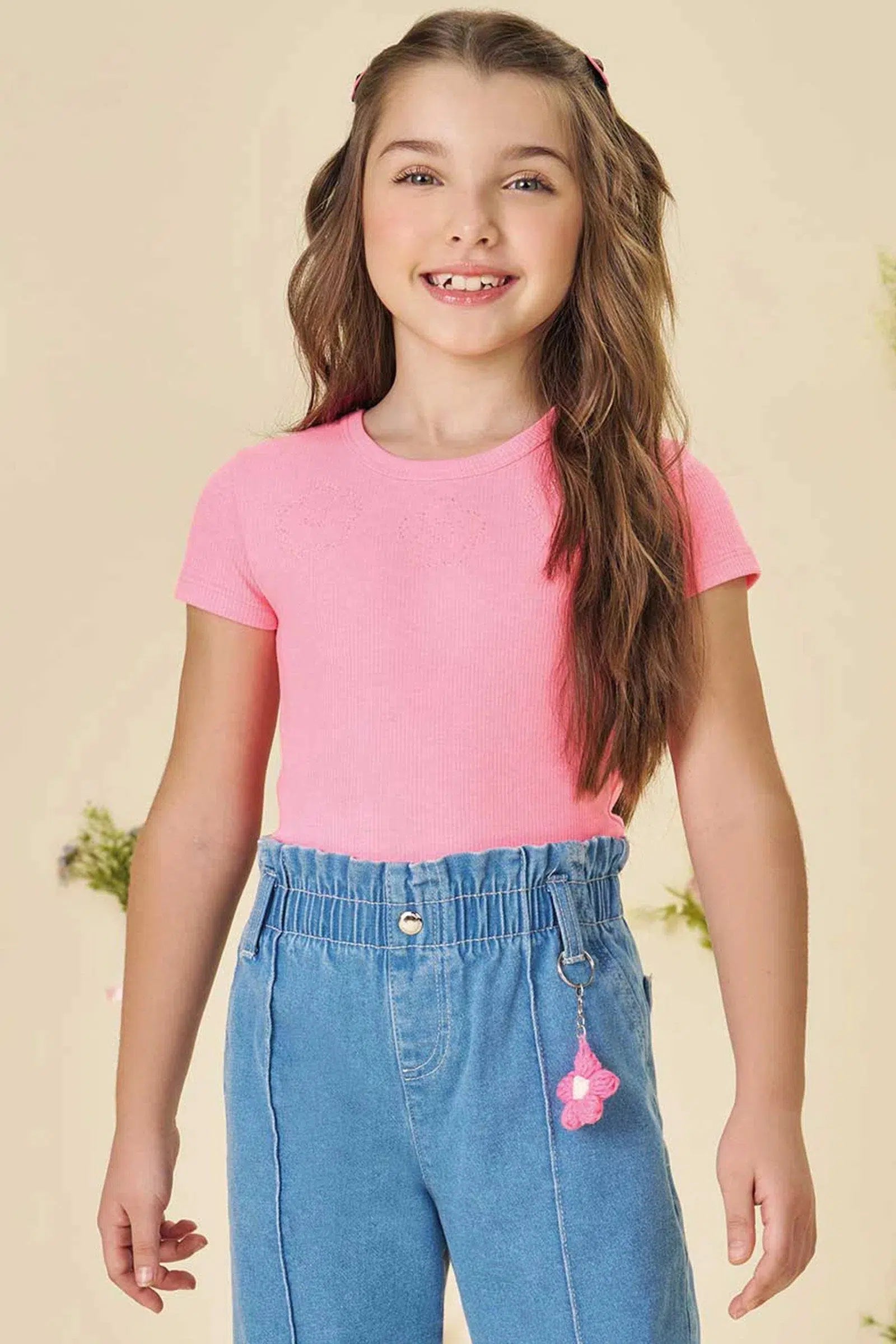 Blusa Infantil em Canelado Liz 82204 Infanti