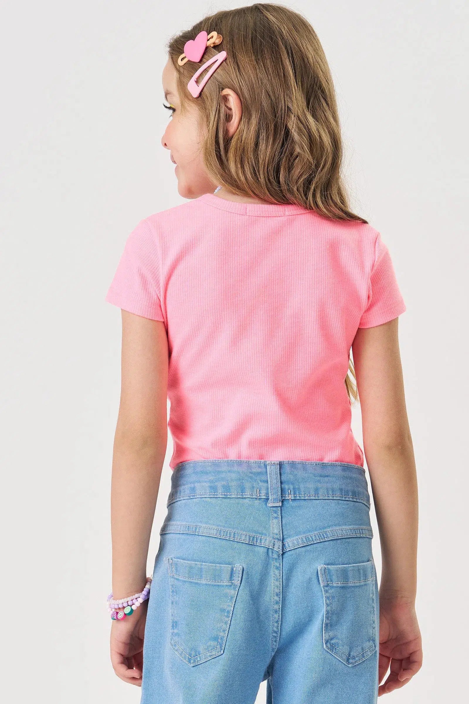 Blusa Infantil Menina em Canelado Liz 82341 Kukiê