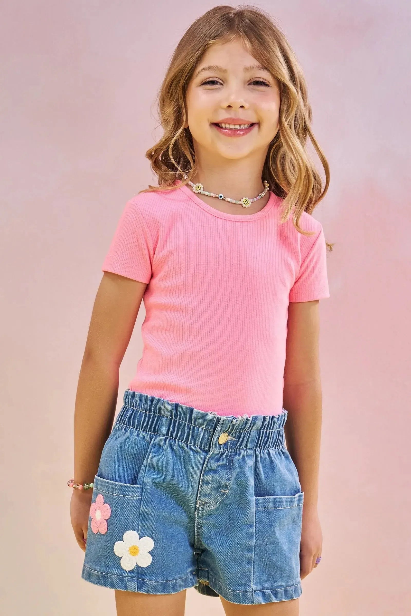 Blusa em Canelado Liz 82826 Infanti Infantil Menina