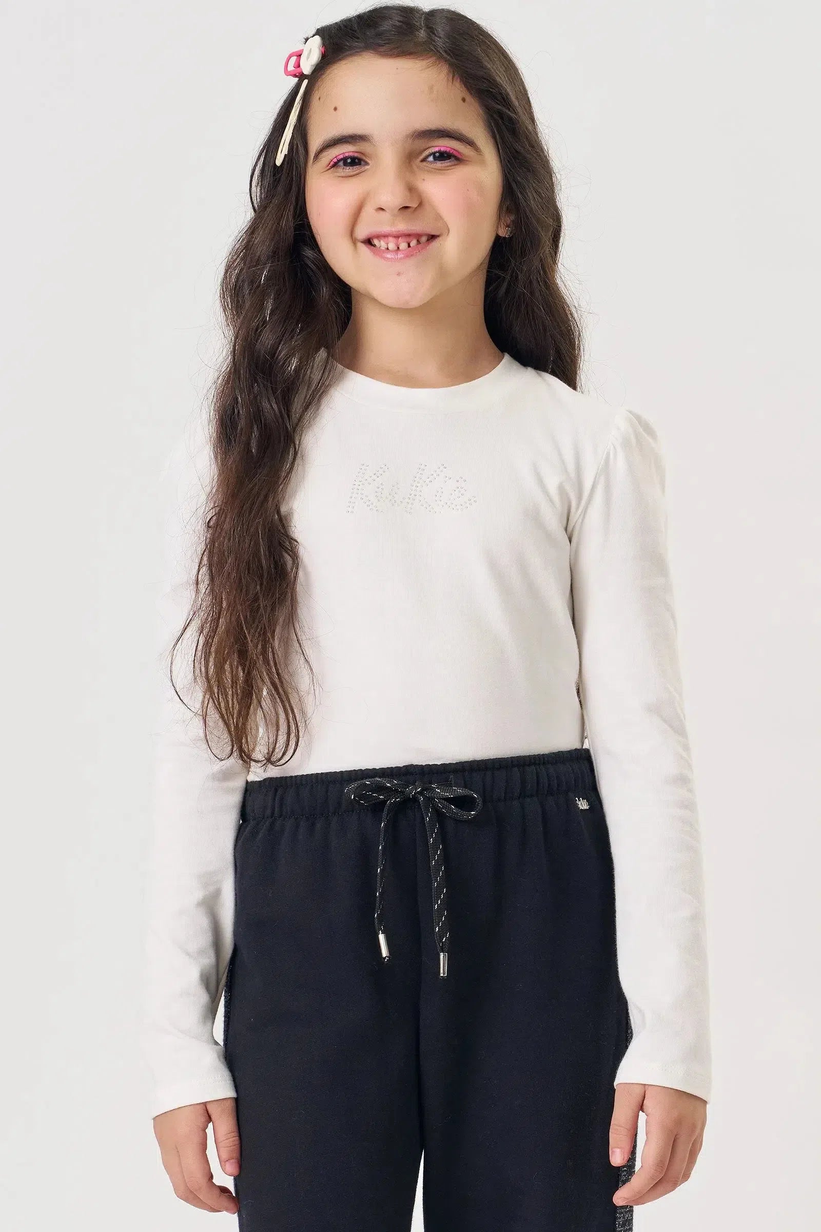 Blusa em Cotton 79153 Kukiê Infantil Menina