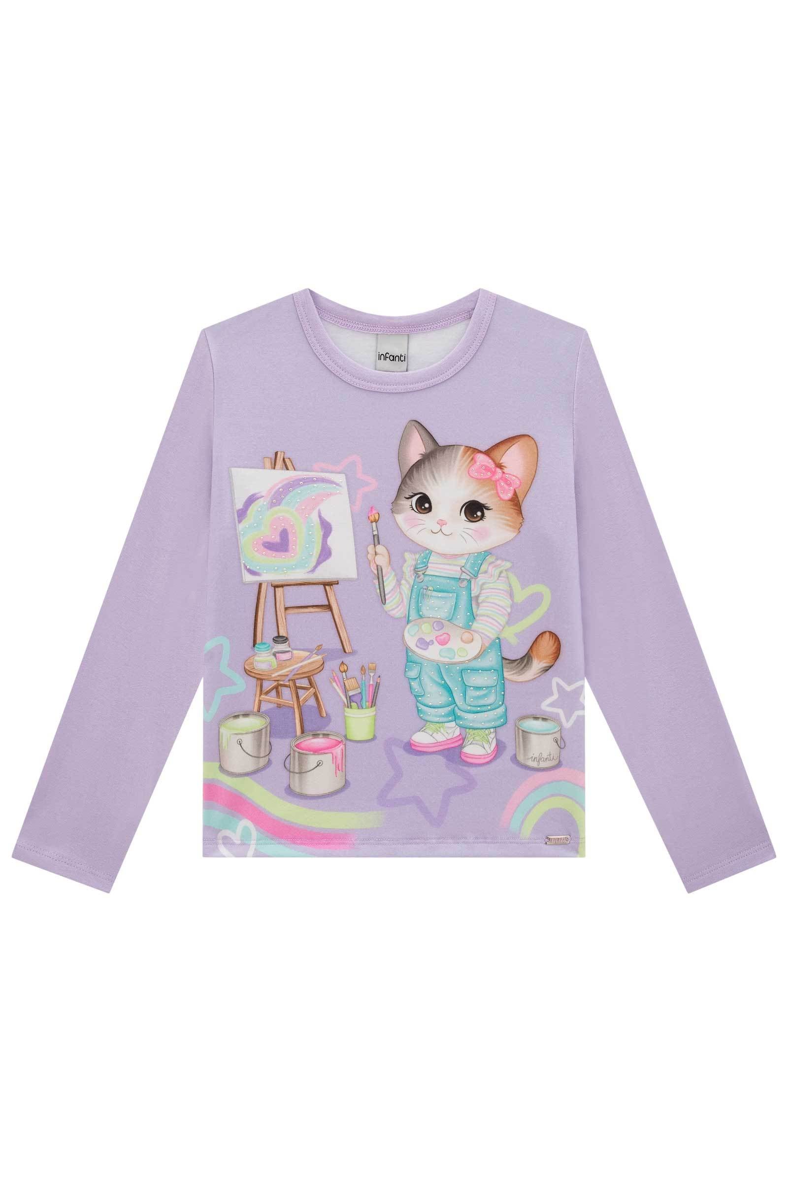 Blusa em Cotton 79312 Infanti Infantil Menina