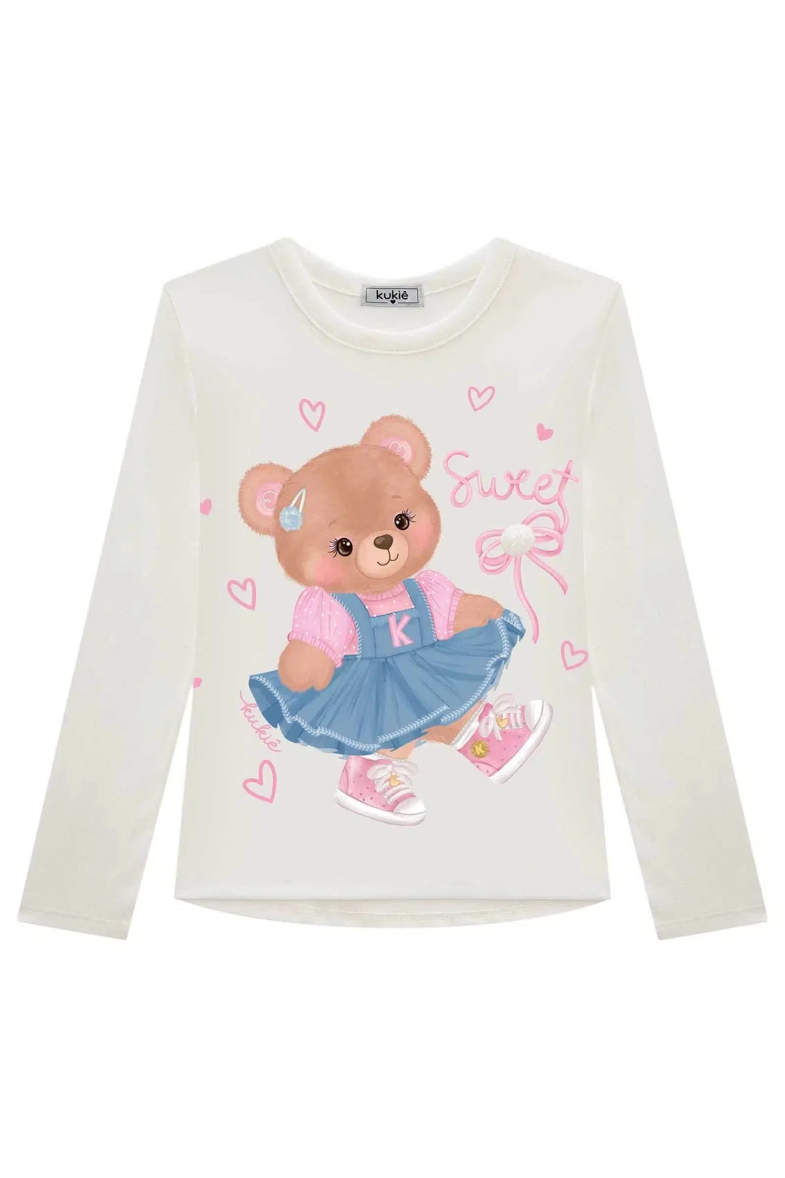 Blusa em Cotton 79750 Kukiê Infantil Menina