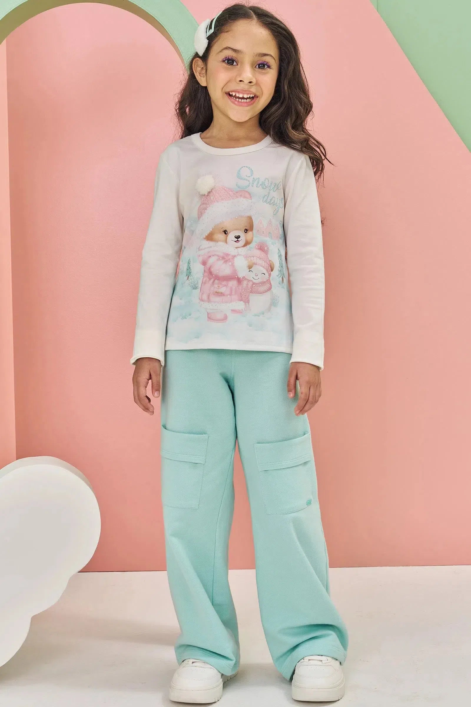 Blusa em Cotton 79750 Kukiê Infantil Menina