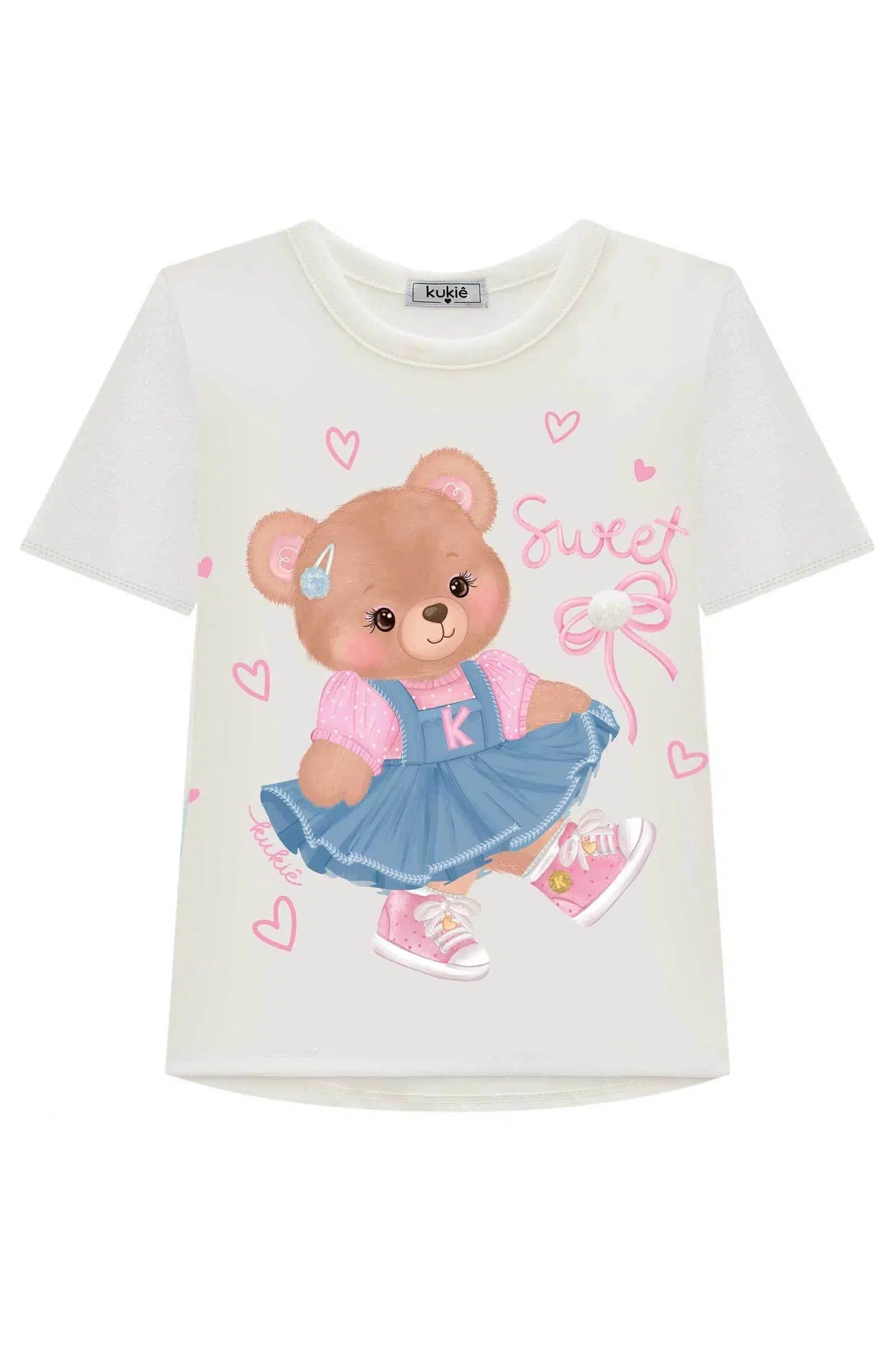 Blusa Infantil Menina em Cotton 82295 Kukiê