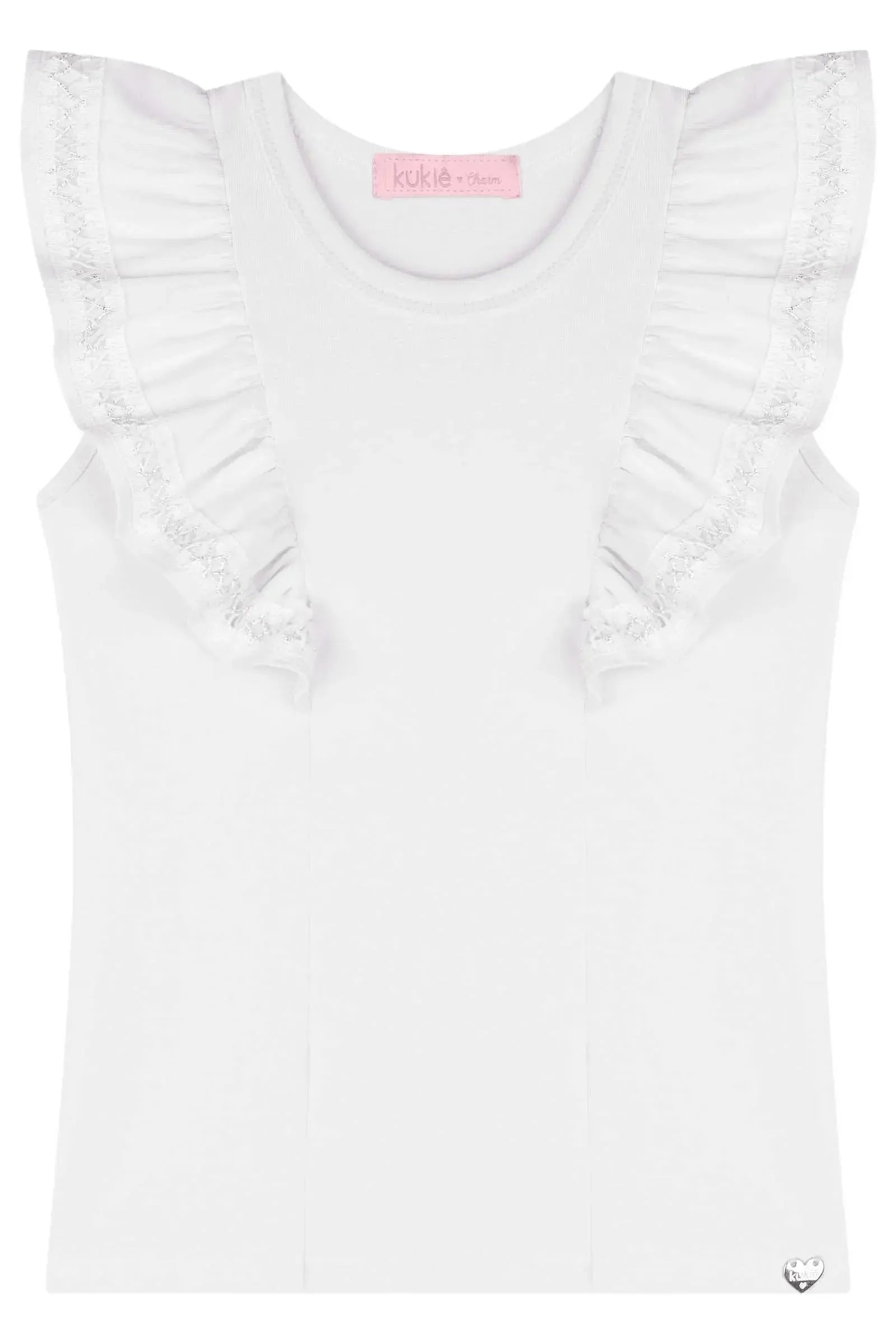 Blusa em Cotton 83209 Kukiê Infantil Menina